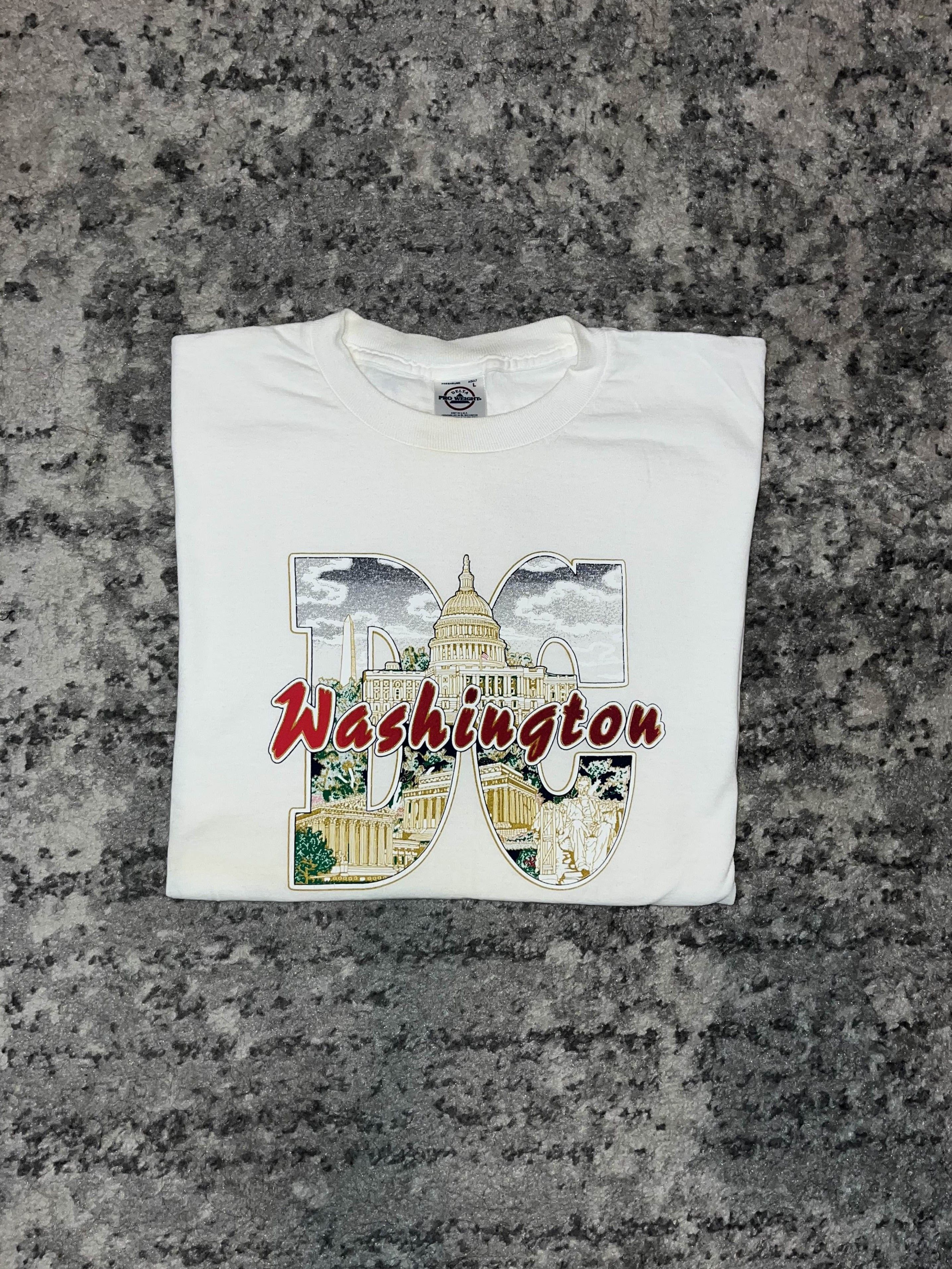 Vintage 90s/00s Washington DC White House Tourist Shirt Size US L / EU 52-54 / 3 - 1 Thumbnail