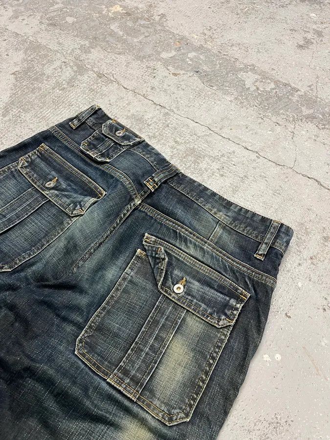 Dolce & Gabbana 2000s Dolce & Gabbana Navy Faded Denim Jeans Size US 33 - 9 Thumbnail