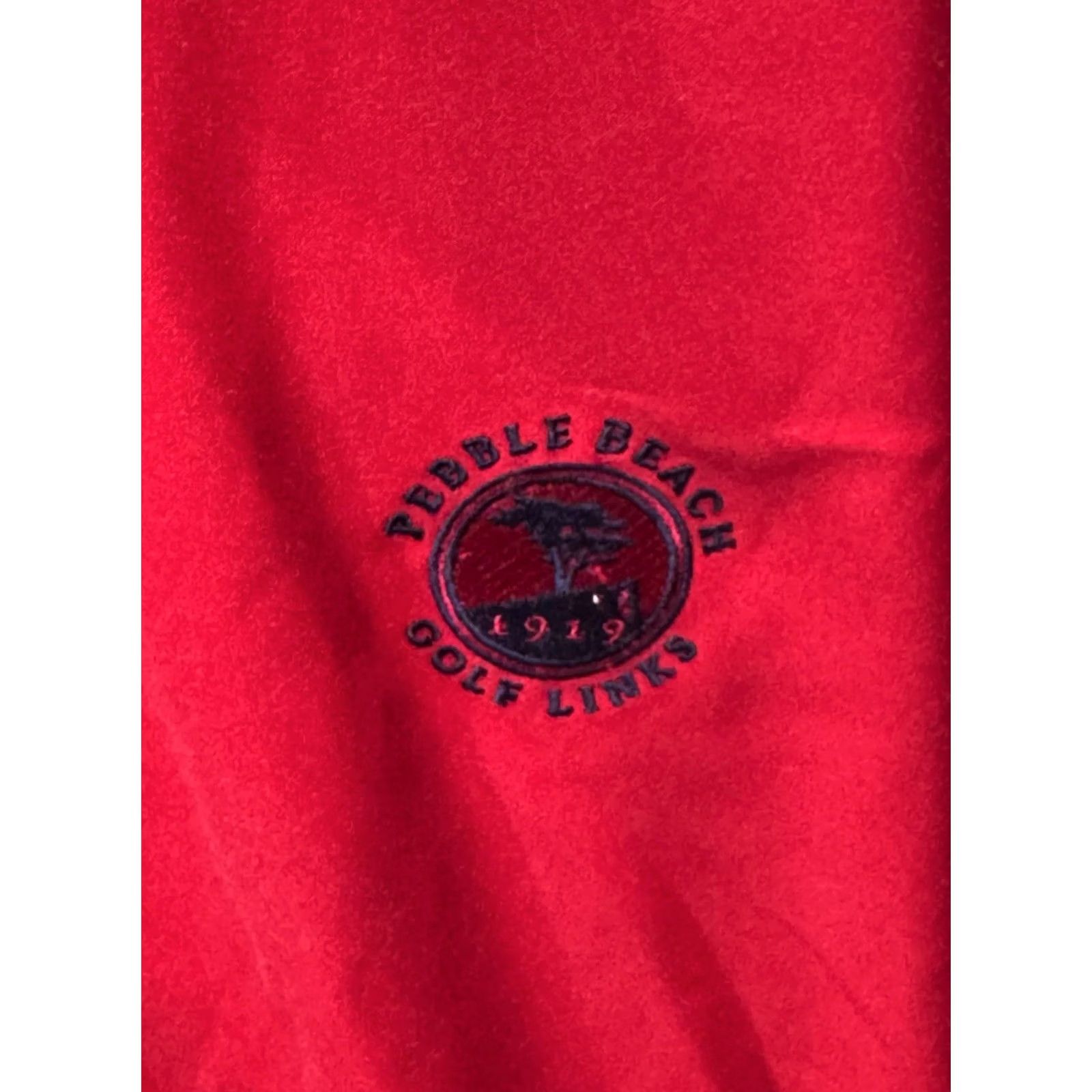 Vintage Ashworth Pebble Beach Golf Links Windbreaker SWEATER Large L Mens Size US L / EU 52-54 / 3 - 3 Thumbnail