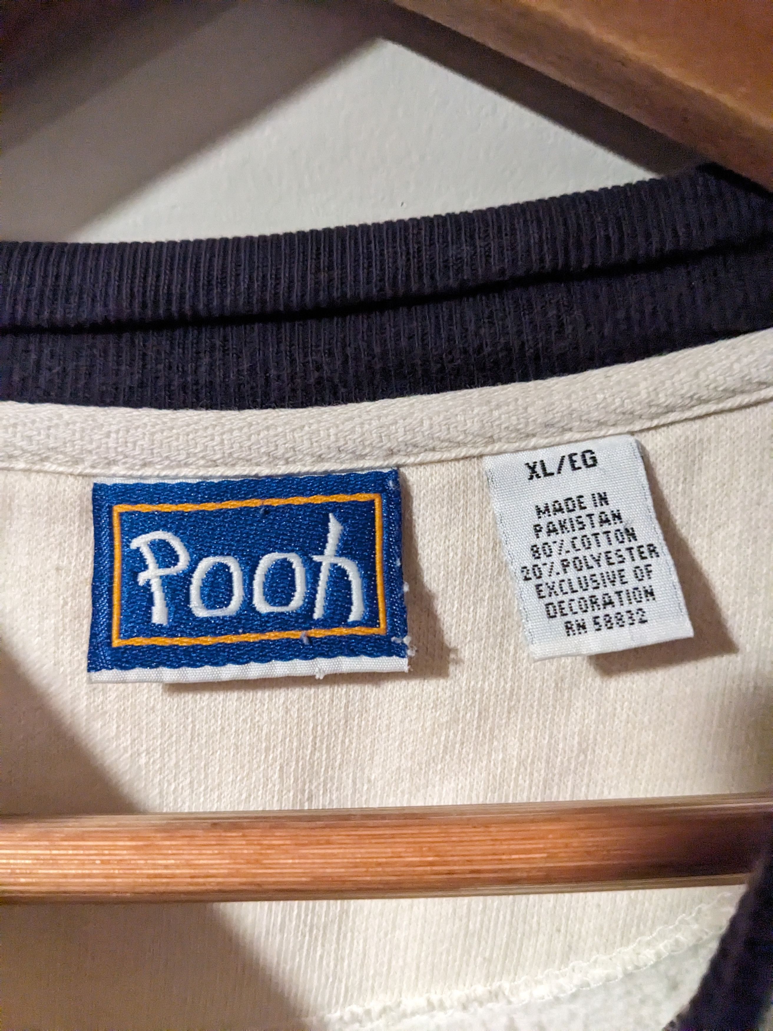 Disney × Vintage Vintage 90s Winnie the Pooh Beige Womans X-Large Sweatshirt Size XL / US 12-14 / IT 48-50 - 3 Thumbnail