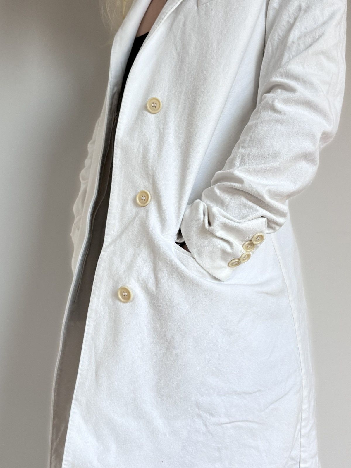 Helmut Lang Vintage 90s Helmut Lang Extended Blazer Trench Jacket Size M / US 6-8 / IT 42-44 - 5 Thumbnail