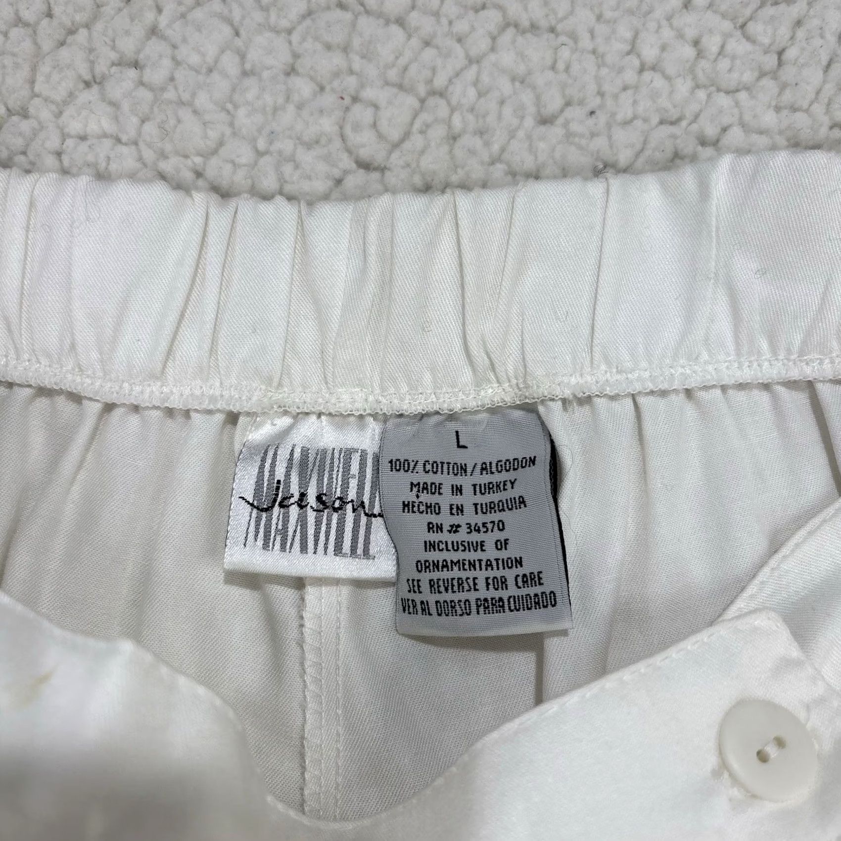 Vintage VINTAGE Jason Maxwell White Golf Wrap Skort Skirt Womens L Size 36" / US 14 / IT 50 - 6 Thumbnail