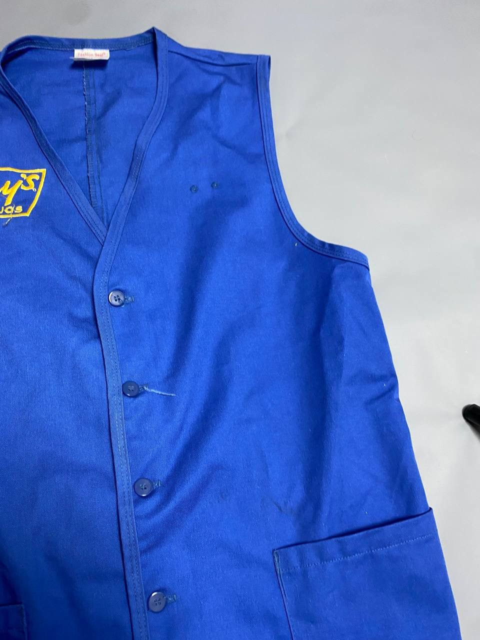 Vintage VTG 80-90s Fays Drugs Store Workers Vest Blue Size M Usa Size US M / EU 48-50 / 2 - 5 Thumbnail