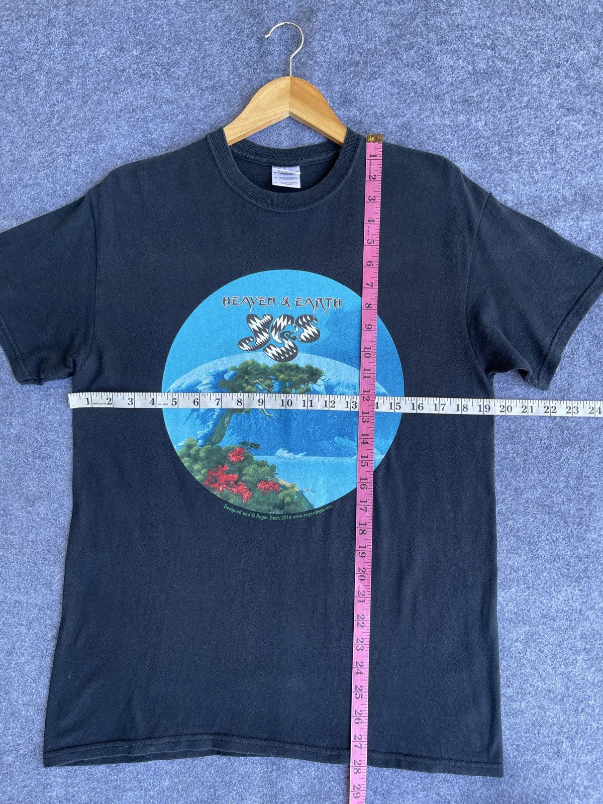 Band Tees × Vintage Last Drop🔥Rare🔥Vintage YES Heaven & Earth Band Tour Tee Size US M / EU 48-50 / 2 - 11 Thumbnail