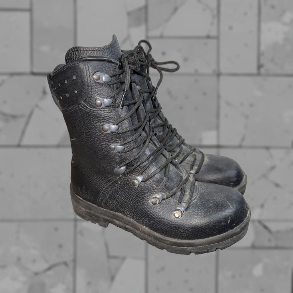 VINTAGE German Army Boots Leather Military Surplus Winter Combat