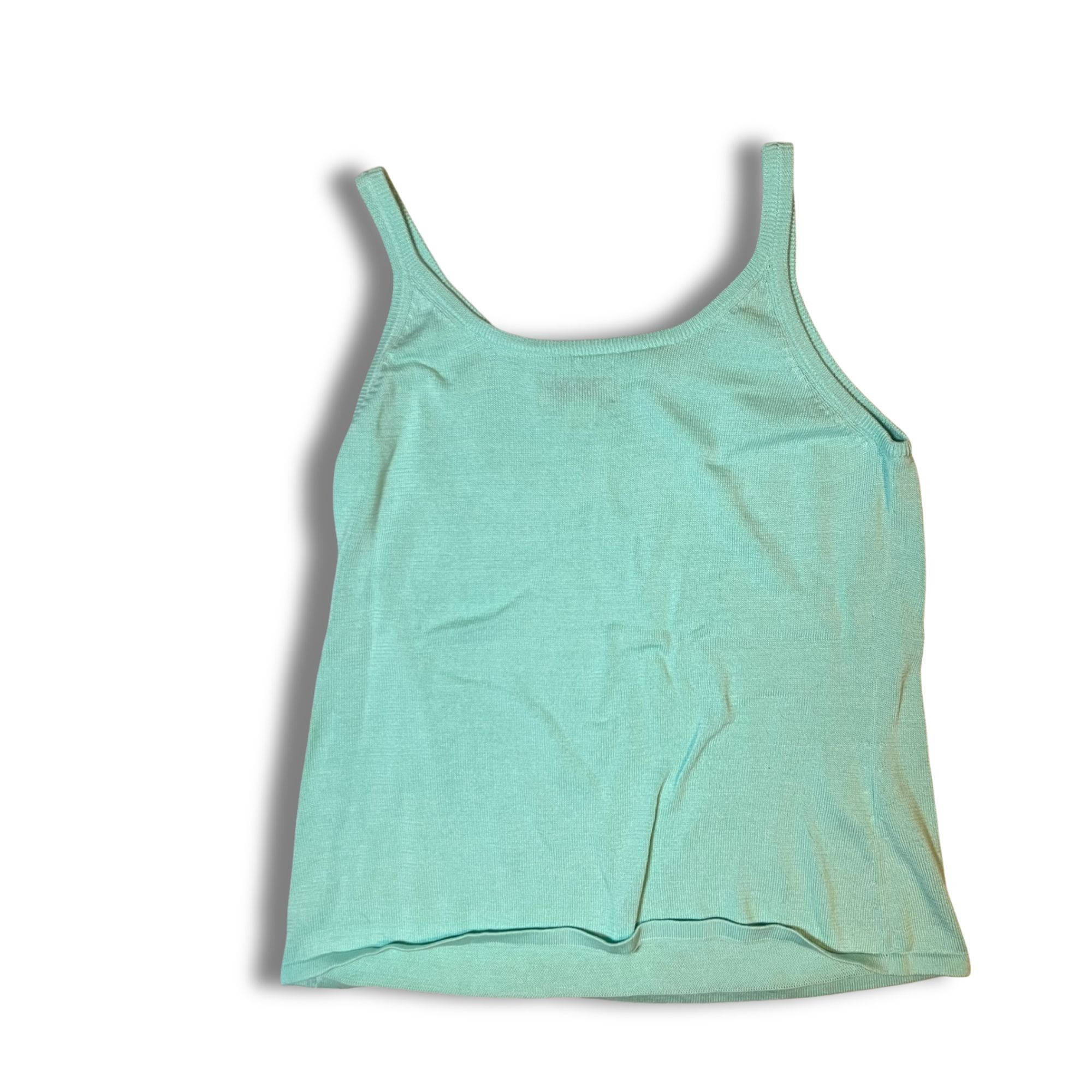 Tommy Bahama Tommy Bahama Womens Light Teal Tank Top M 100% Cotton Casual Size M / US 6-8 / IT 42-44 - 2 Thumbnail