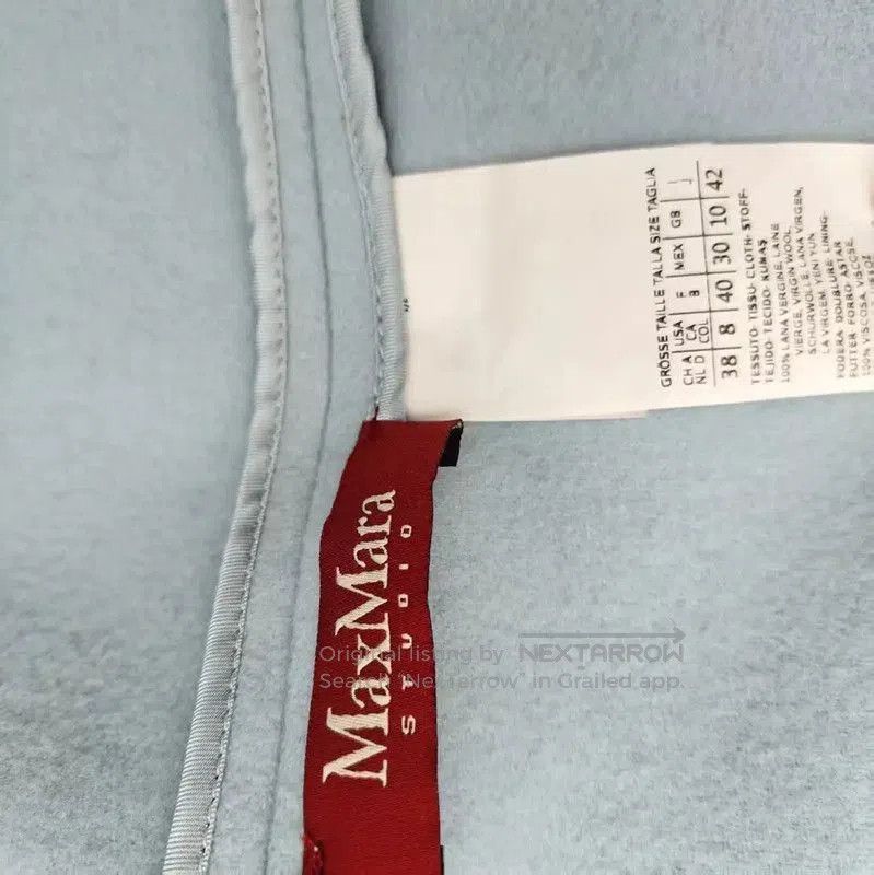 Max Mara MaxMara Light Blue Wool Short Coat . Size M / US 6-8 / IT 42-44 - 6 Thumbnail