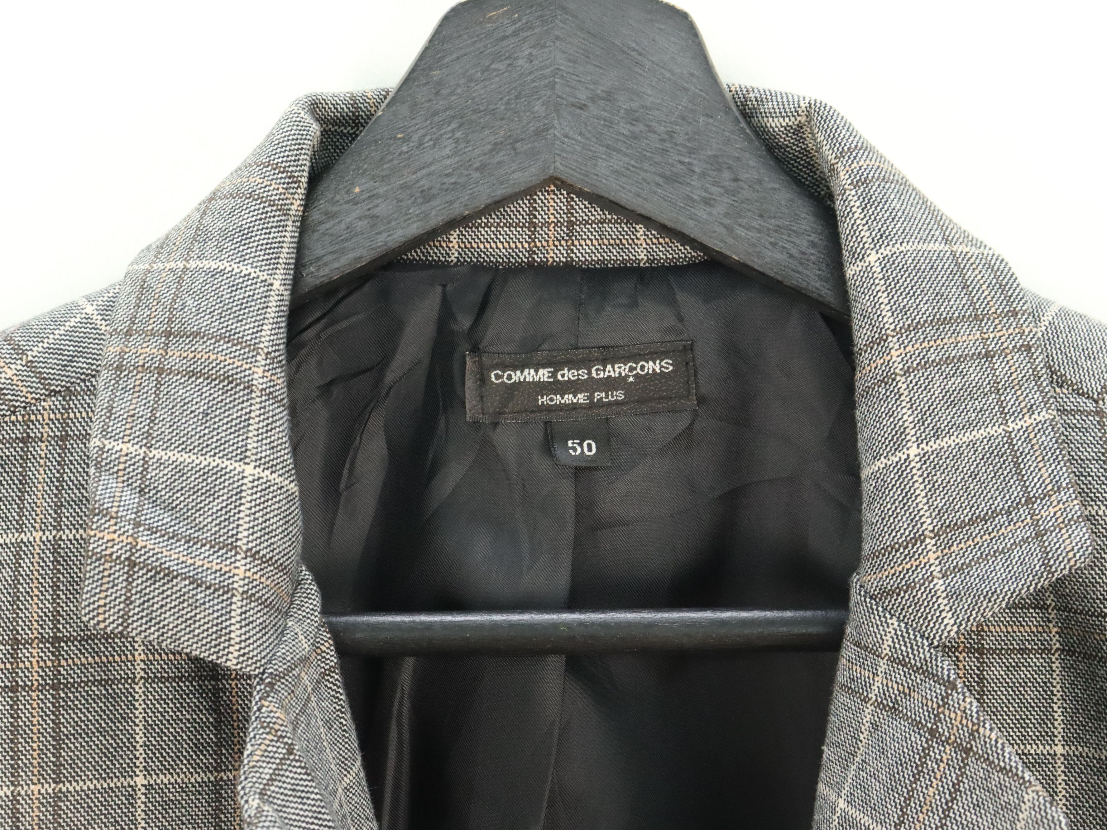 Comme des Garcons Comme Des Garcons Homme Plus Plaid Coat Jacket Size S / US 4 / IT 40 - 5 Thumbnail
