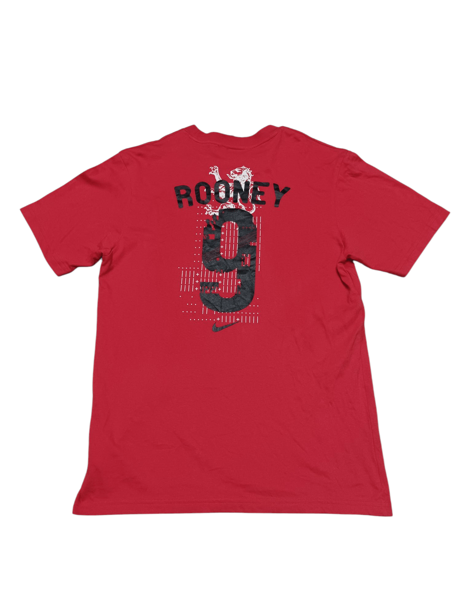 Nike #9 ROONEY NIKE ENGLAND BIGLOGO VINTAGE SOCCER TEE Size US M / EU 48-50 / 2 - 3 Thumbnail