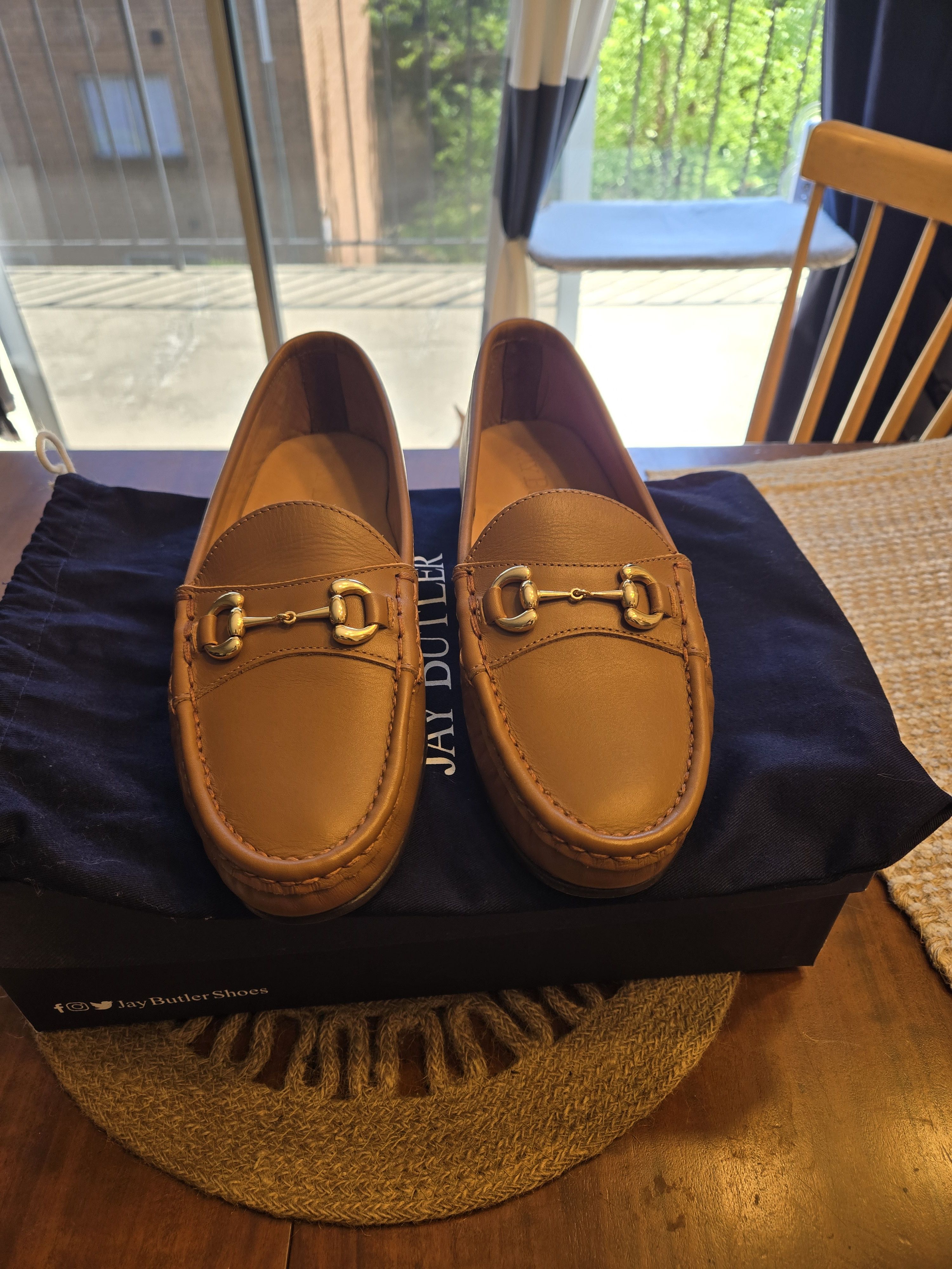 image of Jay Butler Milbank Bit Loafers in Caramel, Men's (Size 9)