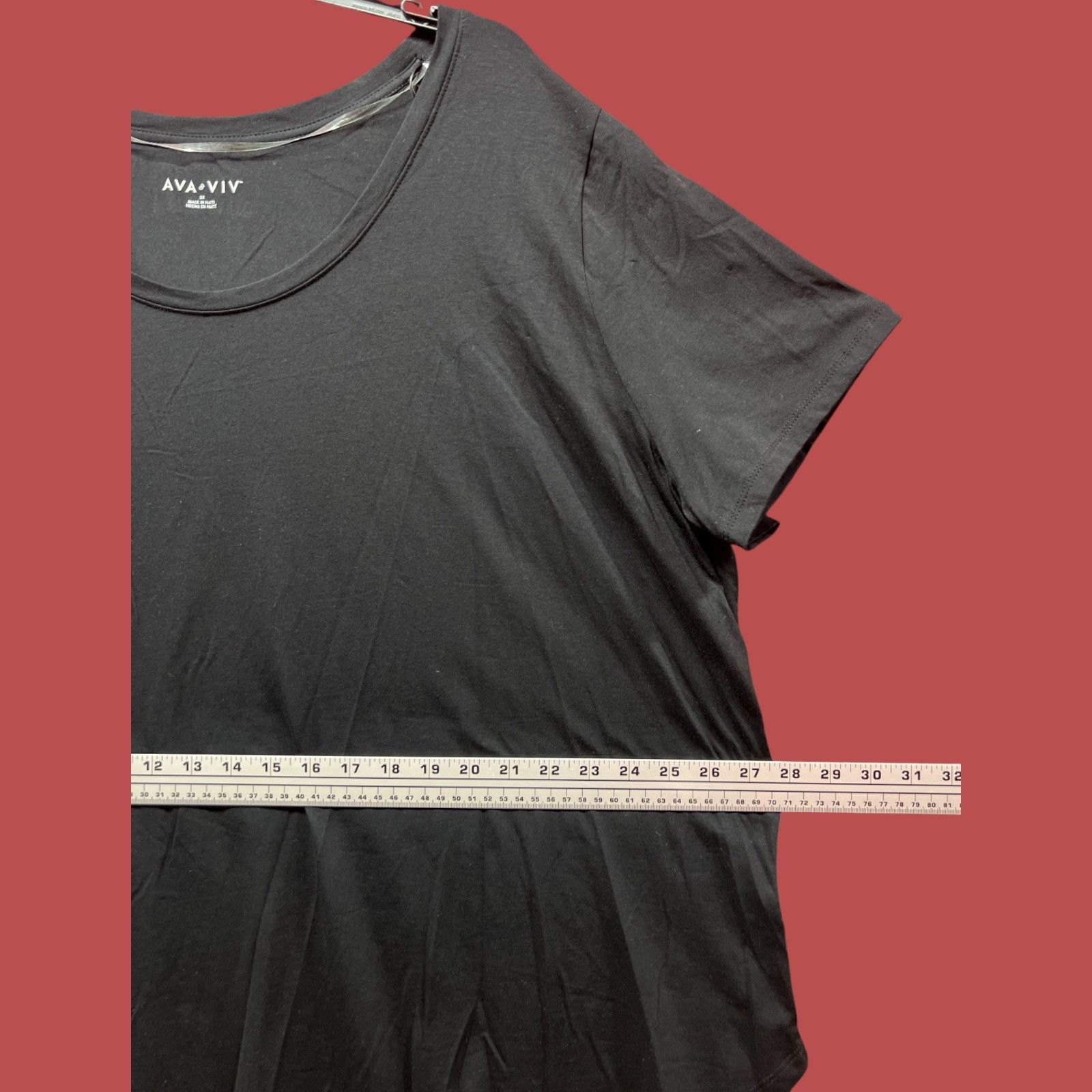 Other Ava & Viv - Women's Short Sleeve Relaxed Scoop Neck T-Shirt Size 3XL / US 20-22 - 6 Thumbnail