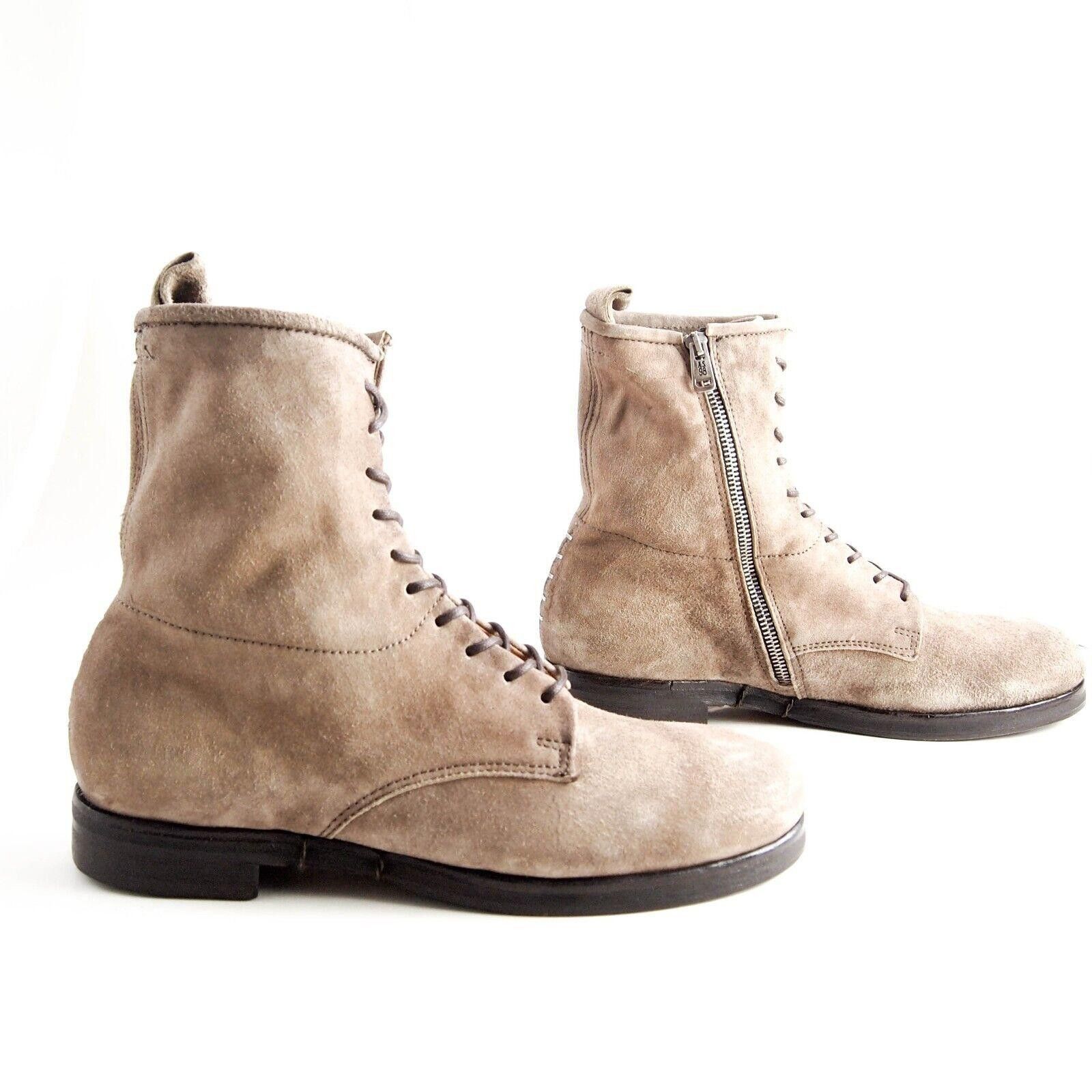 Designer AS98 Combat Boots Brown Suede Size US 10.5 EU 43.5 Size US 10.5 / EU 43-44 - 4 Thumbnail