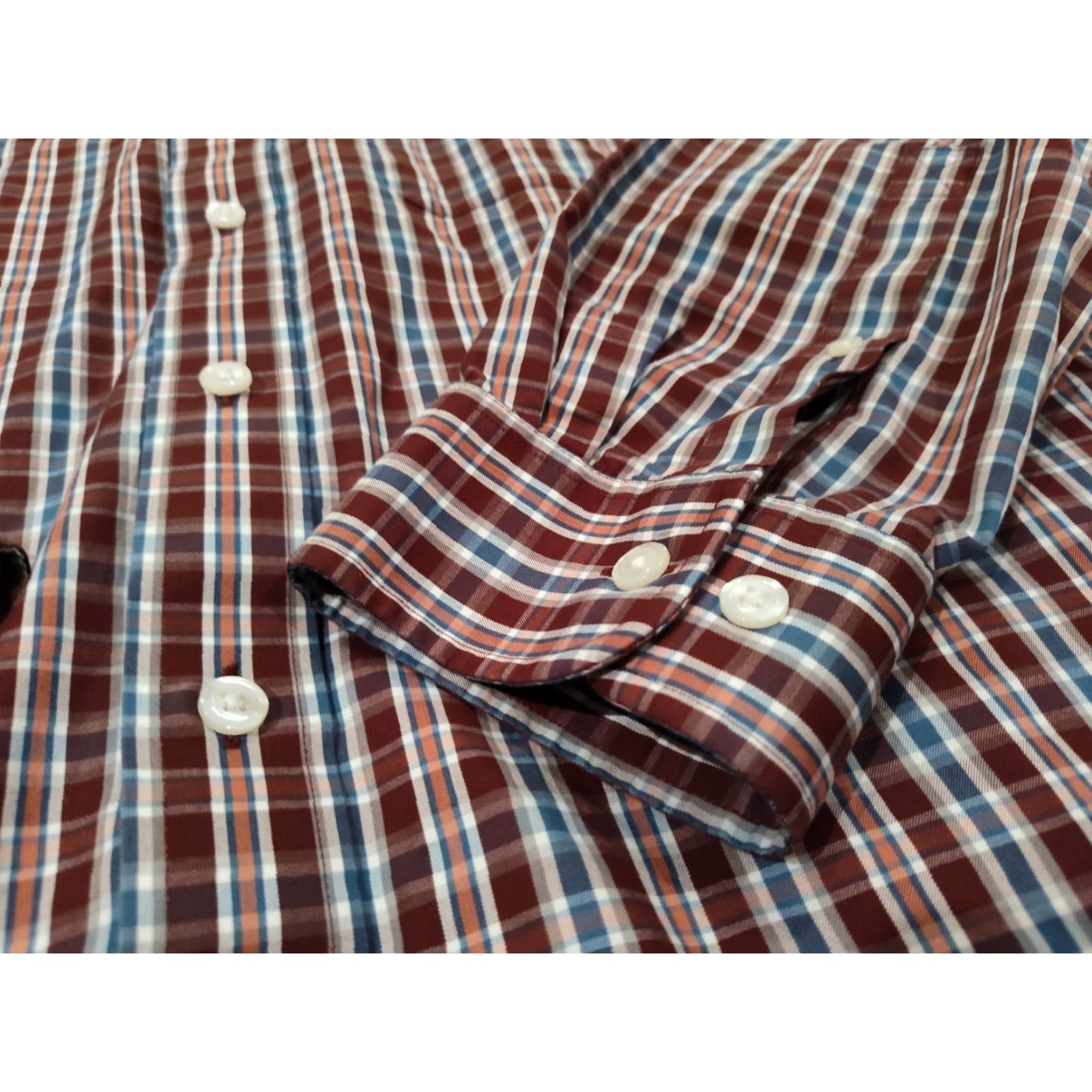 CO DULUTH TRADING CO Mens XL Tall Button-Down Shirt Plaid Red Blue Wrinkle Fighter Casual Workwear Multiple-Color Size US XL / EU 56 / 4 - 4 Thumbnail