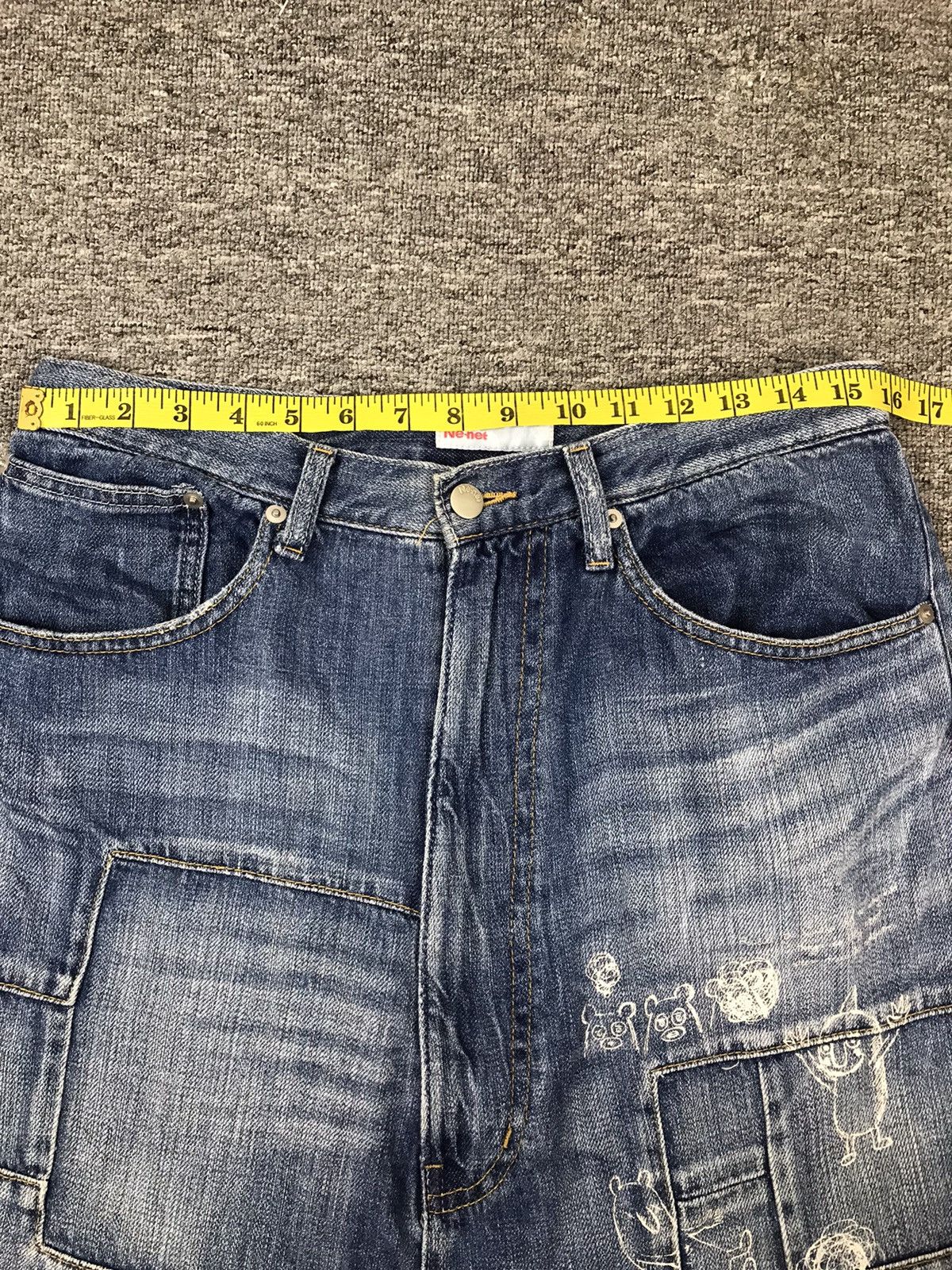 Issey Miyake × Japanese Brand × Ne-Net Ne-net denim sarouel pants Size US 32 / EU 48 - 7 Thumbnail