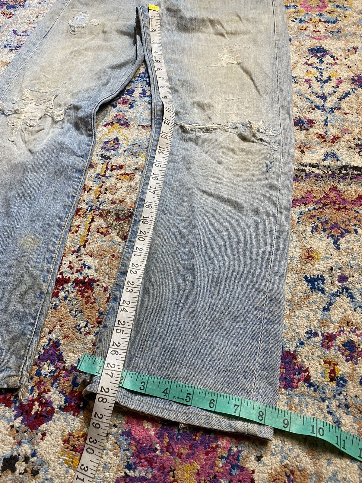 Levi's × Vintage Distressed Washed Blue Rindem Japan 501 Levis 30x32 Size US 32 / EU 48 - 25 Thumbnail