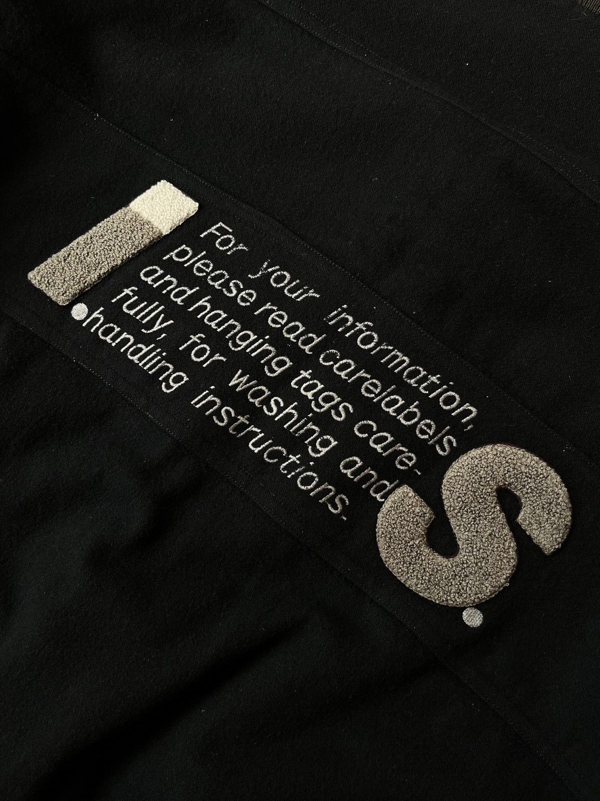 Issey Miyake 1980’s ISSEY MIYAKE Care label Wool/Leather Varsity Bomber Size US XL / EU 56 / 4 - 4 Thumbnail