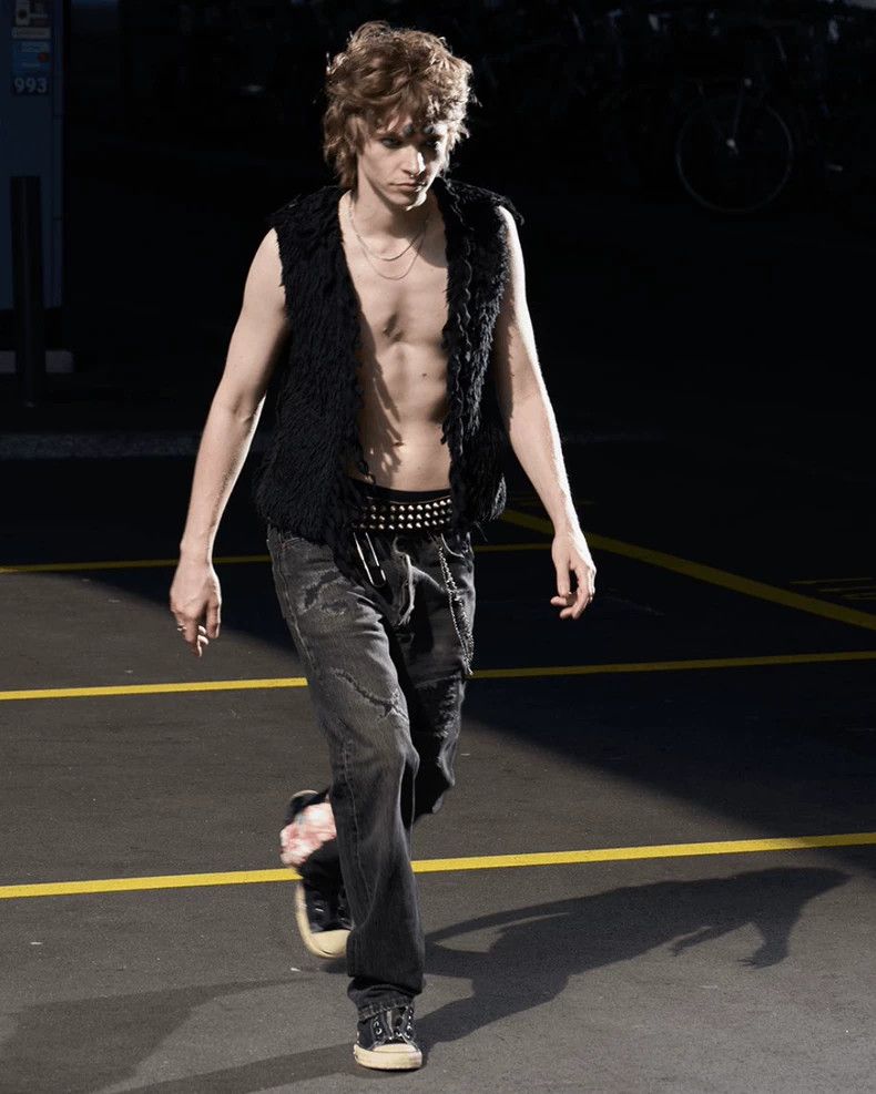 UNDERCOVER size 2 06 SS « T » Fur Vest Jacket 2505-Nextarr