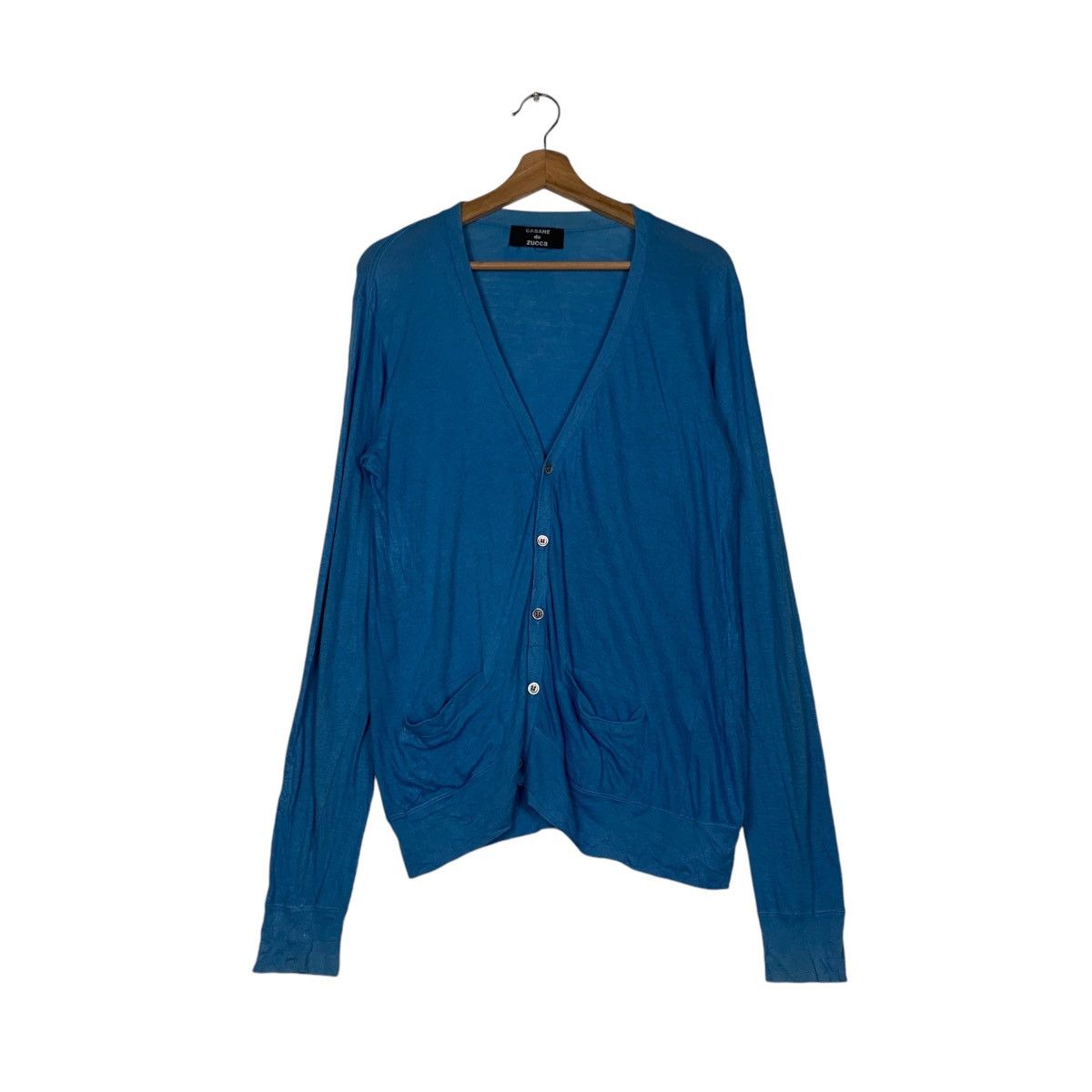 CABANE de ZUCCa CABANE DE ZUCCA Blue Light Cardigan Sample #1541-C69 Size US M / EU 48-50 / 2 - 1 Thumbnail
