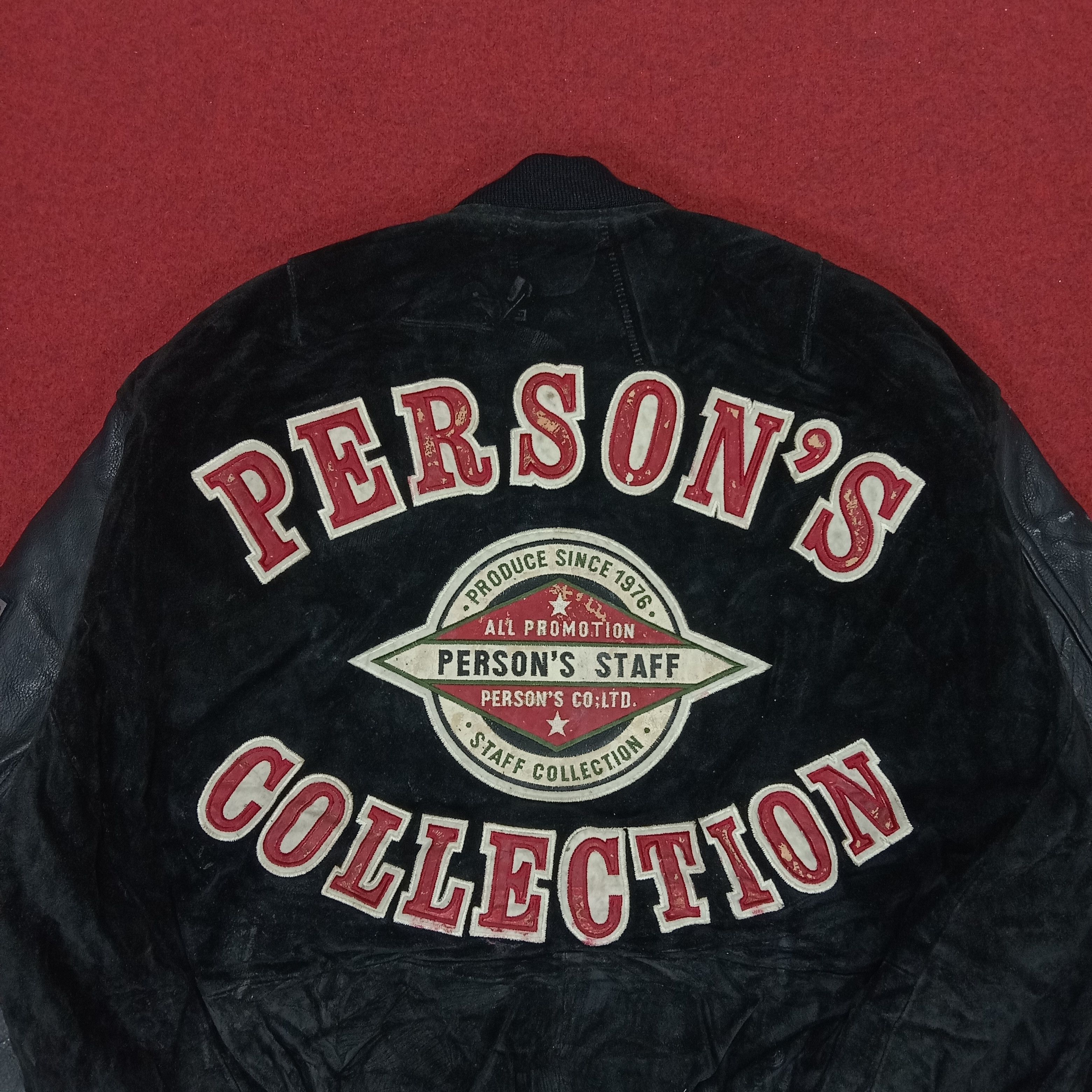 PERSON'S × Vintage Person's Collection Riders Bikers Style Varsity Jacket Size US L / EU 52-54 / 3 - 2 Thumbnail