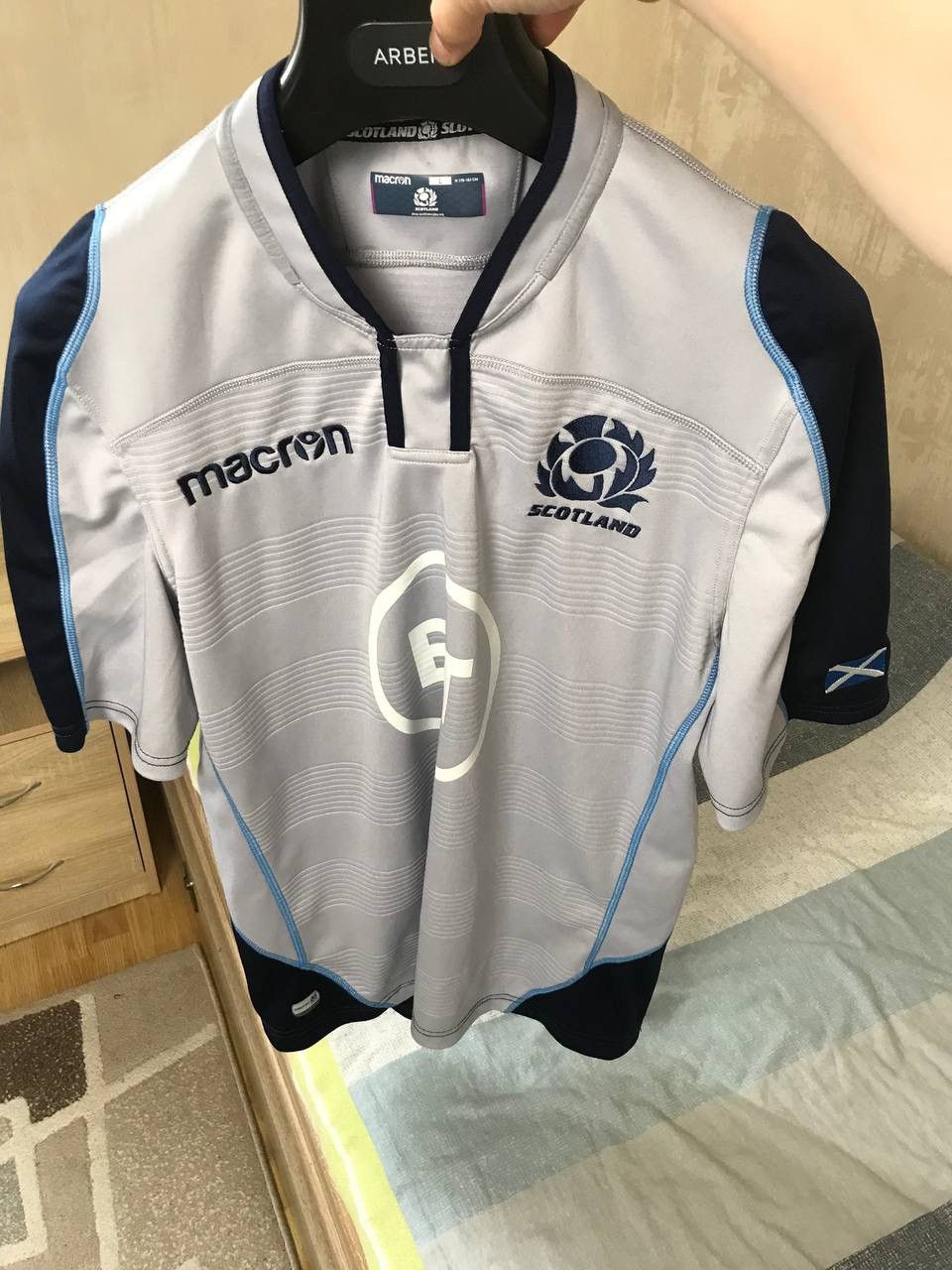 Macron 🔥 Scotland 2018 2019 Rugby Union Macron BT Jersey T Shirt Size US L / EU 52-54 / 3 - 5 Thumbnail