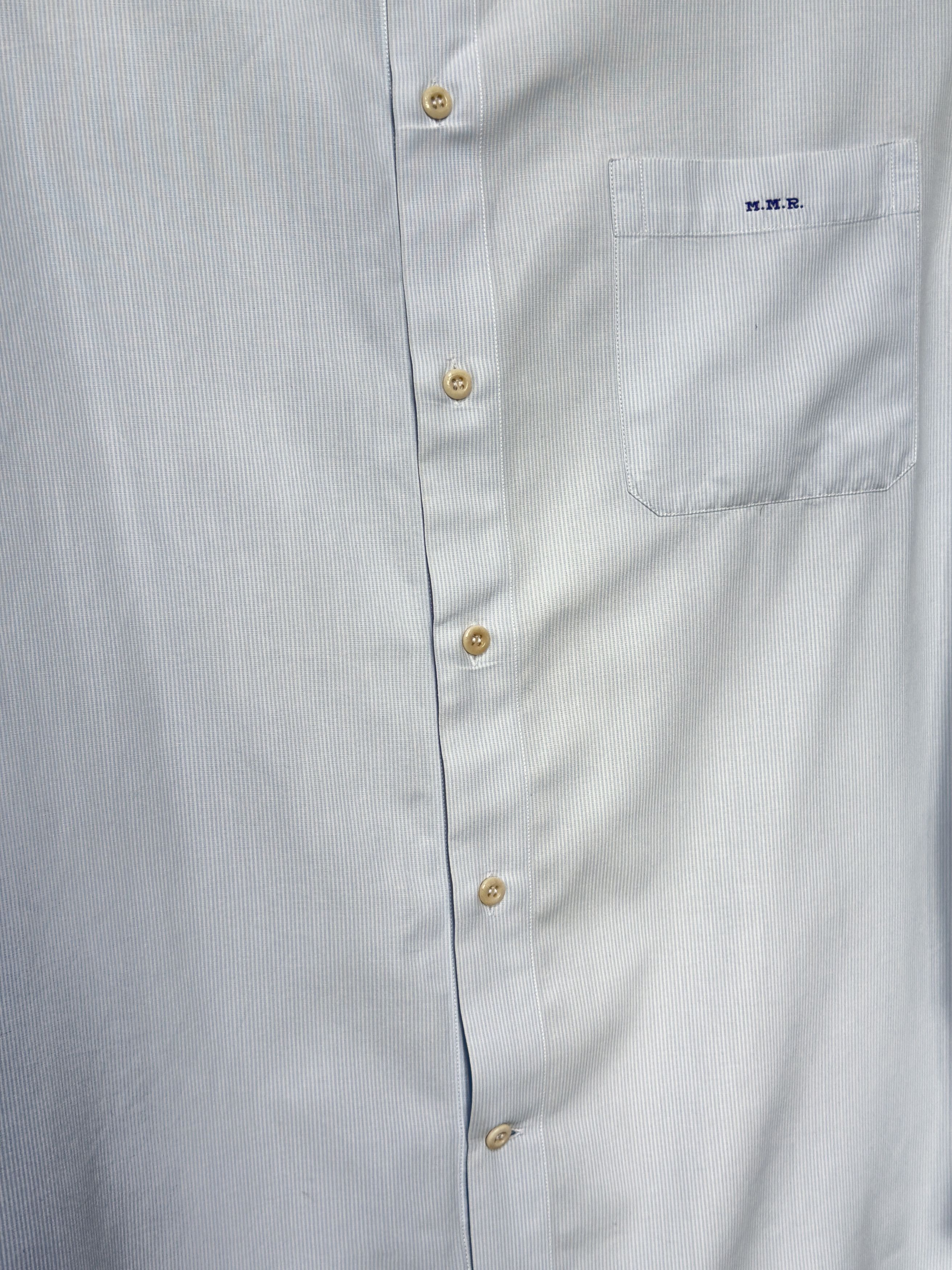Z Zegna 🔥 striped shirt zegna white blue size L cotton Size US L / EU 52-54 / 3 - 3 Thumbnail