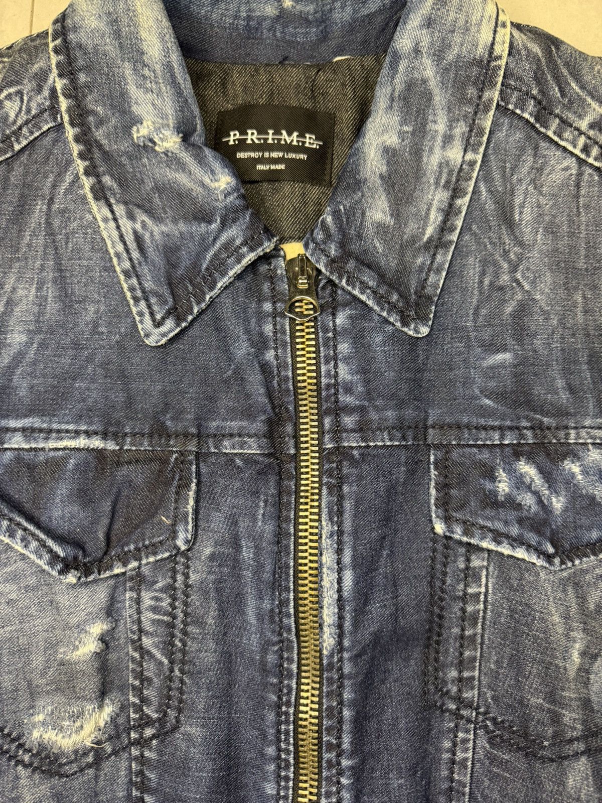 Other Italian Denim Jacket with Sherpa Lining Size US XL / EU 56 / 4 - 3 Thumbnail