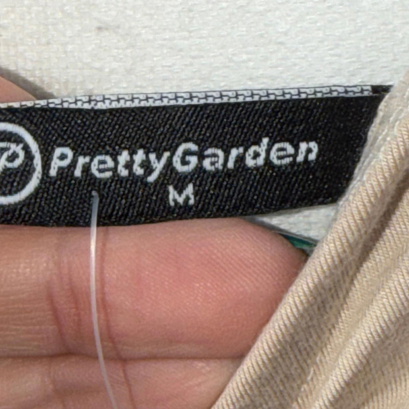 Other PrettyGarden Y2K Medium One-Shoulder Beige Top NWT Size M / US 6-8 / IT 42-44 - 7 Thumbnail