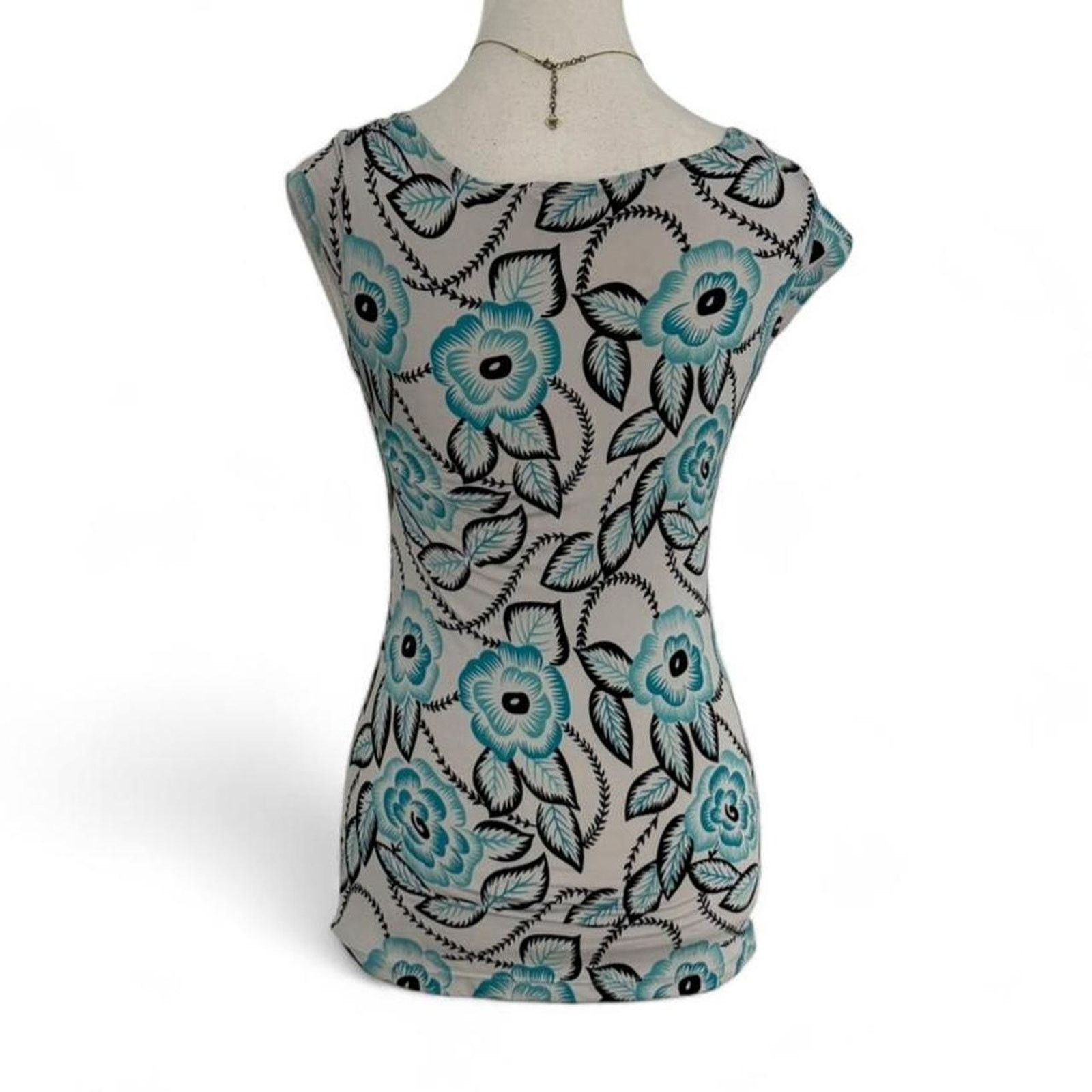 Other Blue floral print top tie front detail Fitted Size Small Size S / US 4 / IT 40 - 2 Thumbnail