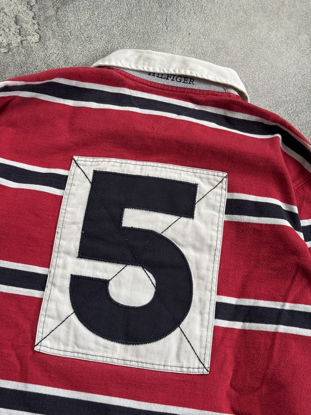 Tommy Hilfiger Tommy Hilfiger S/size striped rugby sweatshirts jumper 00s Size US S / EU 44-46 / 1 - 13 Thumbnail