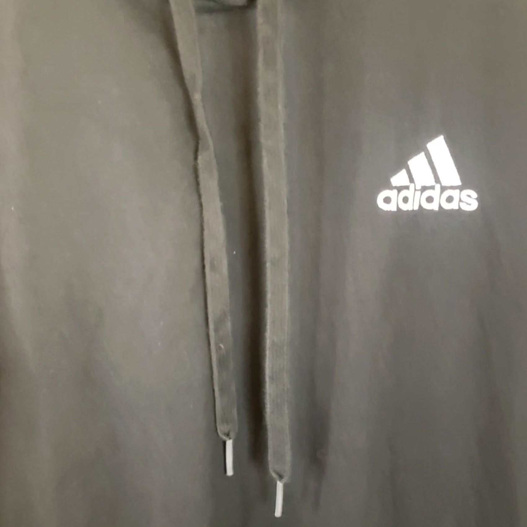 Adidas Adidas Mens M Black Lightweight Pullover Hoodie Shirt Long Sleeve Logo T-Shirt All Seasons Hooded Logo Mens Size US M / EU 48-50 / 2 - 3 Thumbnail