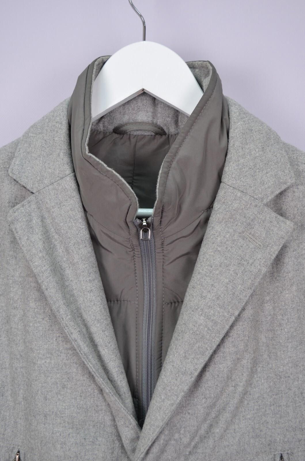 Lubiam Lubiam LBM 1911 Mens Grey Wool Coat Jacket Size 50 / M Size US M / EU 48-50 / 2 - 7 Thumbnail