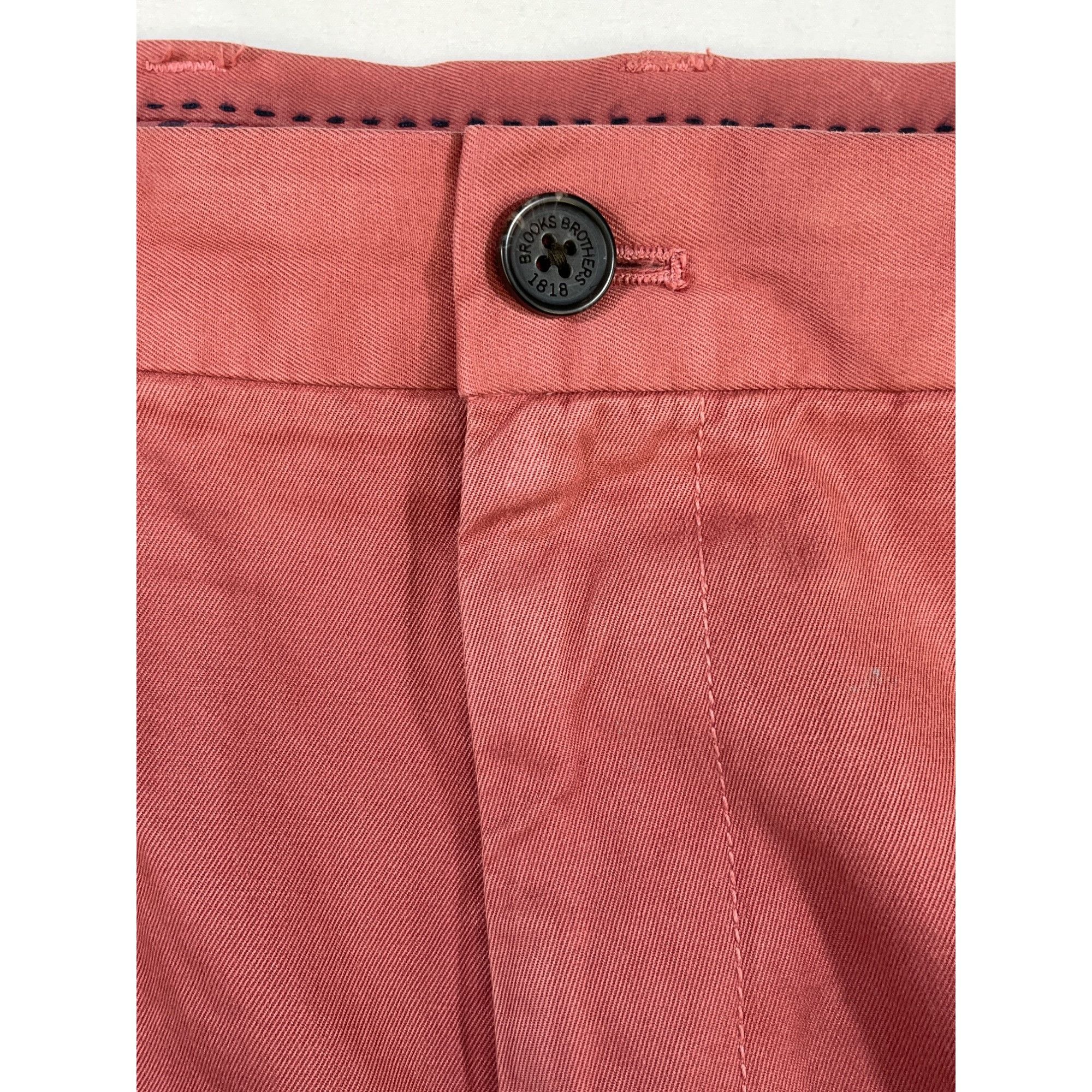 Brooks Brothers Brooks Brothers Men's Pink Chino Pants/Flat Front 36x30 SKU Size US 36 / EU 52 - 3 Thumbnail
