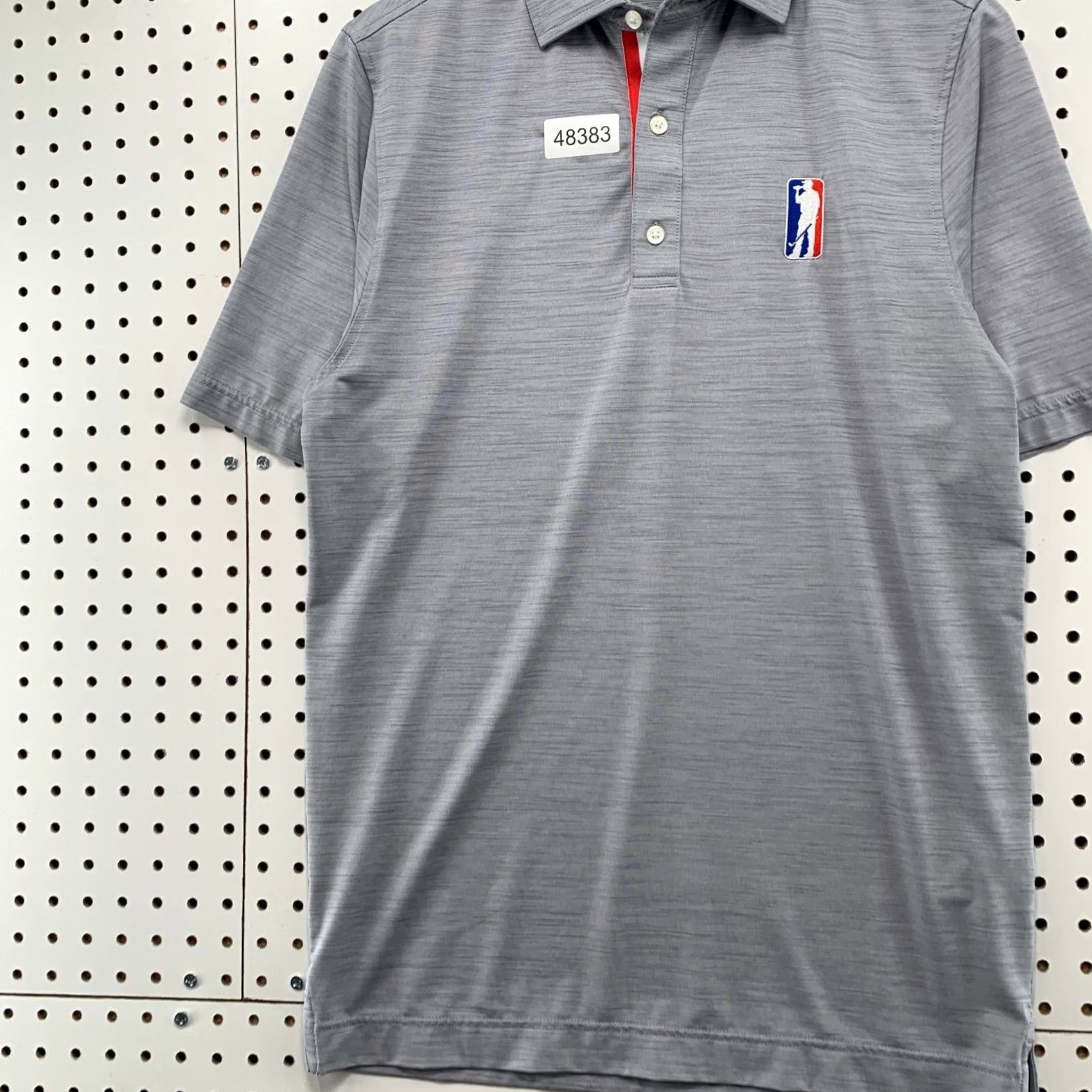 Vintage USAG Polo Shirt Mens S Gray Short Sleeve Active Preppy Golf Size US S / EU 44-46 / 1 - 5 Thumbnail