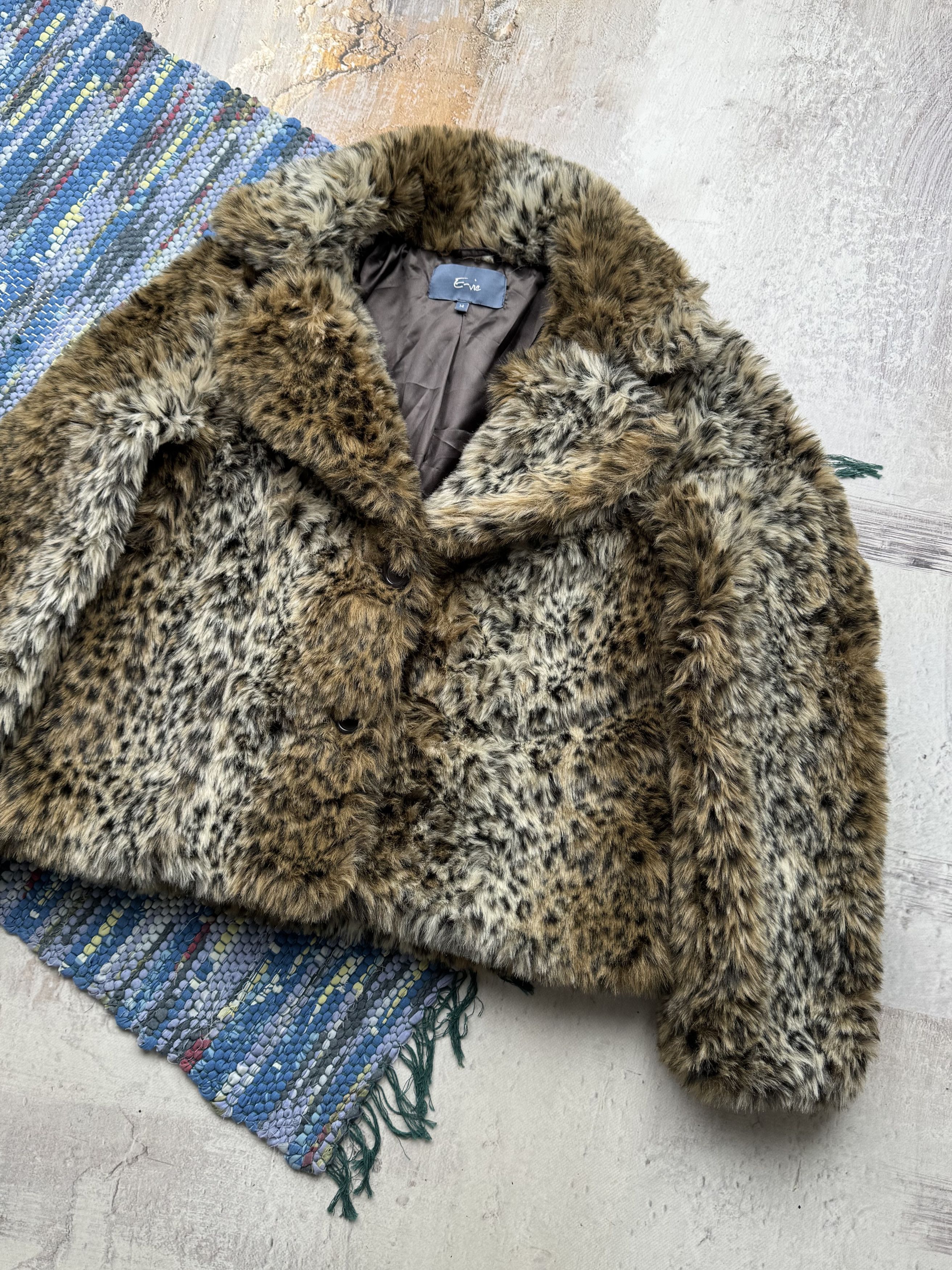 Vintage Vintage Faux Fur Coat A383D15(789) Size L / US 10 / IT 46 - 3 Thumbnail