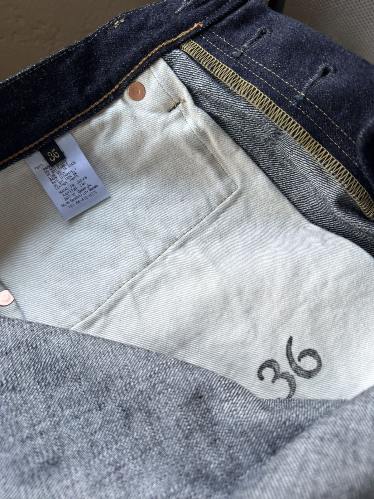 Kapital 14oz Denim 5P TH Straight SLP102 Size US 36 / EU 52 - 5 Thumbnail