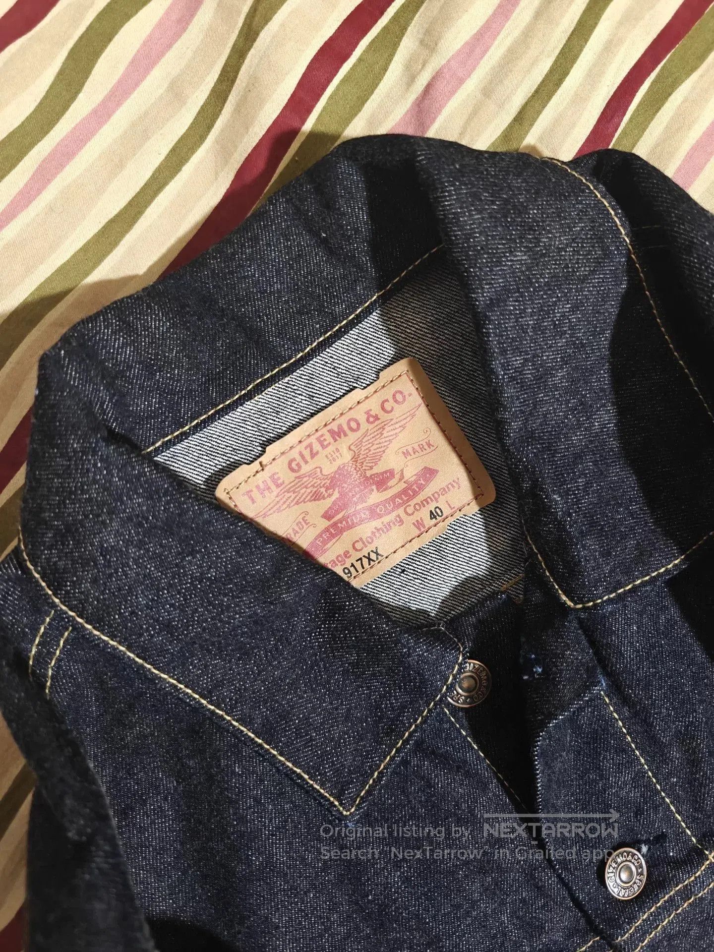 Gimo's GIZEMO Type 3 Raw Denim Jacket. Size US XXS / EU 40 - 5 Thumbnail