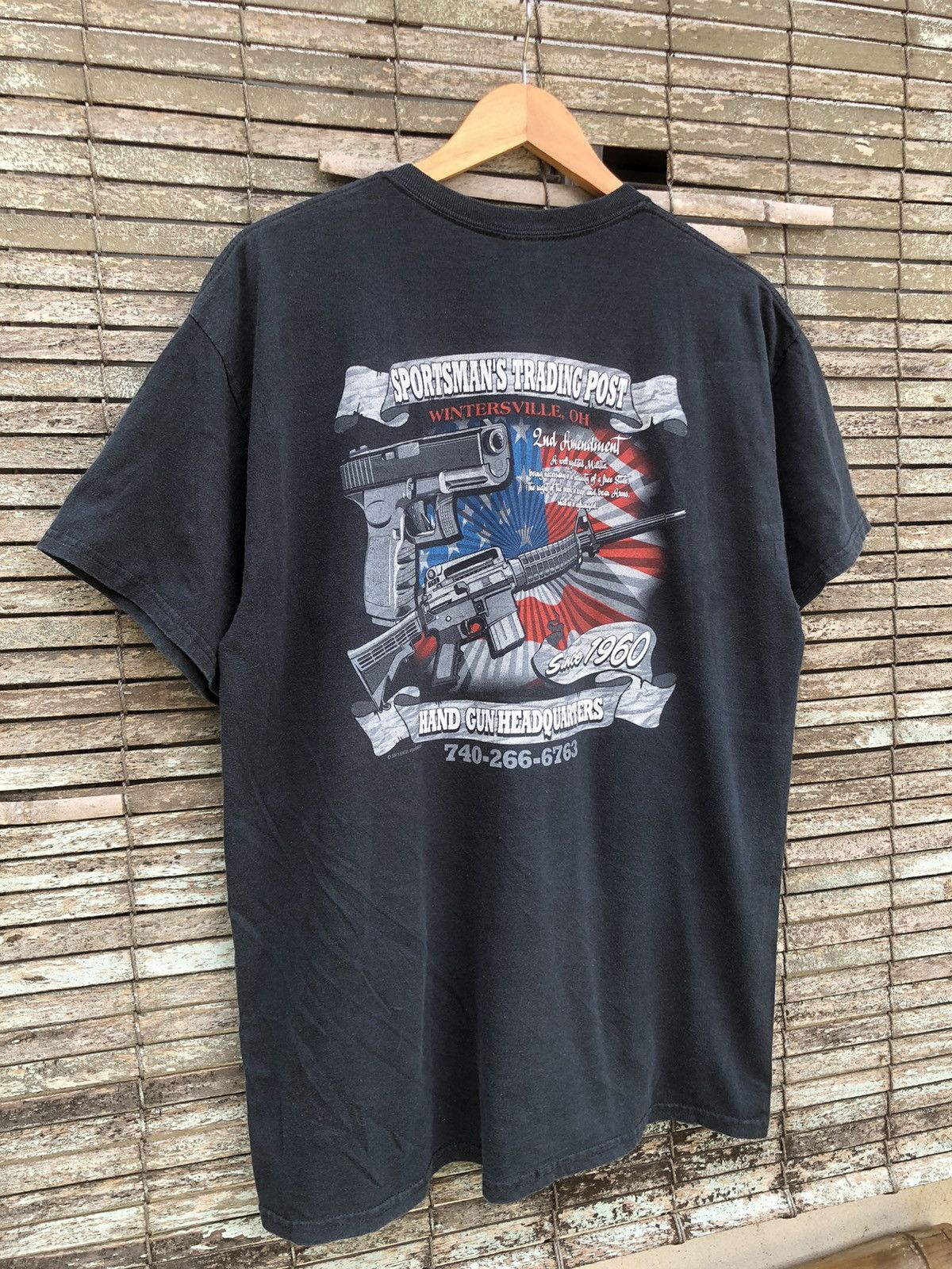 Vintage Vintage Y2K Sportmans Trading Post Hand Gun Backhit Tshirt Size US L / EU 52-54 / 3 - 3 Thumbnail