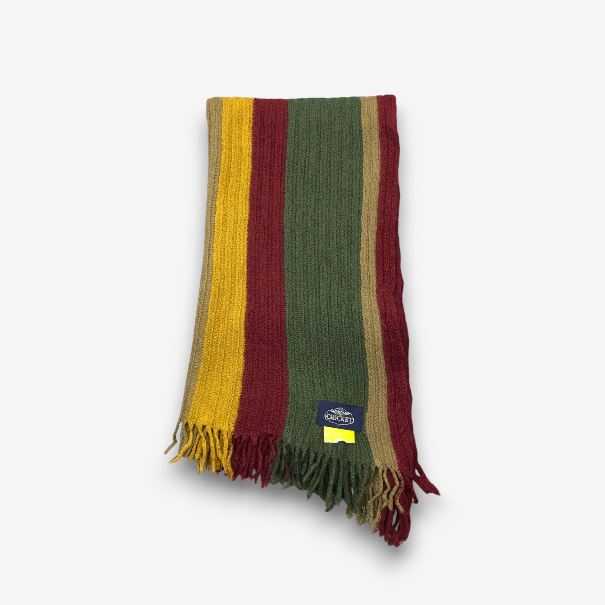 Japanese Brand Vintage Cricket Scarf Muffler Knit Wool Ribbed Knit Scarves Size ONE SIZE - 4 Thumbnail