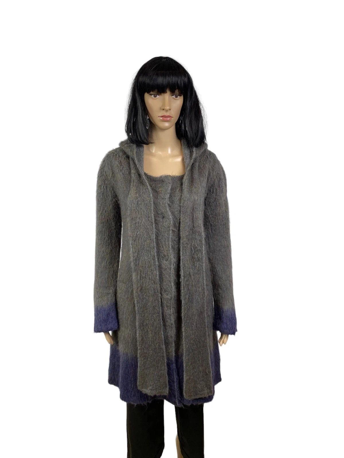 TWINSET Twin-Set Wool Mohair Hooded Cardigan size S Size S / US 4 / IT 40 - 6 Thumbnail