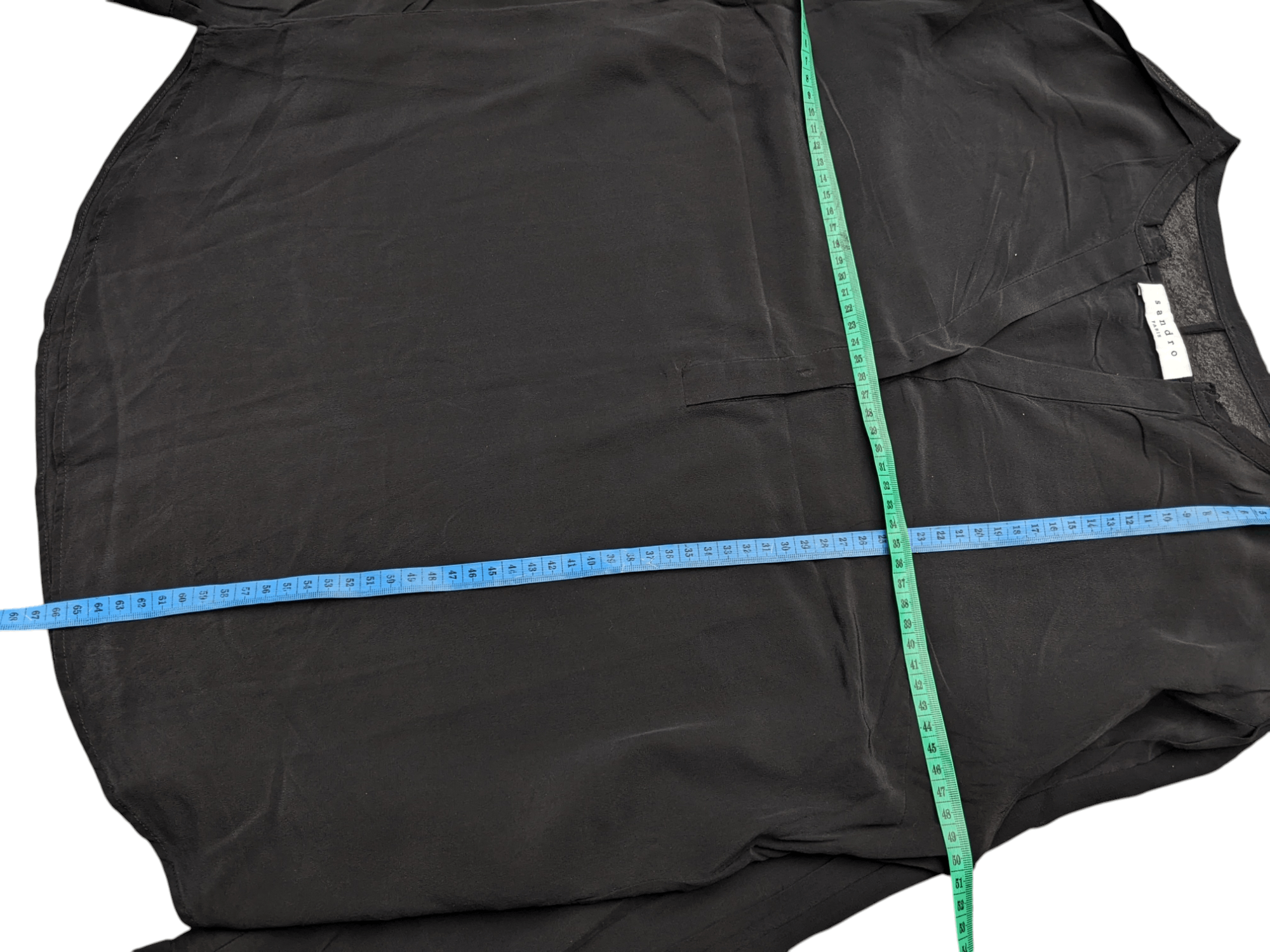 Sandro Sandro Black Blouses Size M / US 6-8 / IT 42-44 - 6 Thumbnail