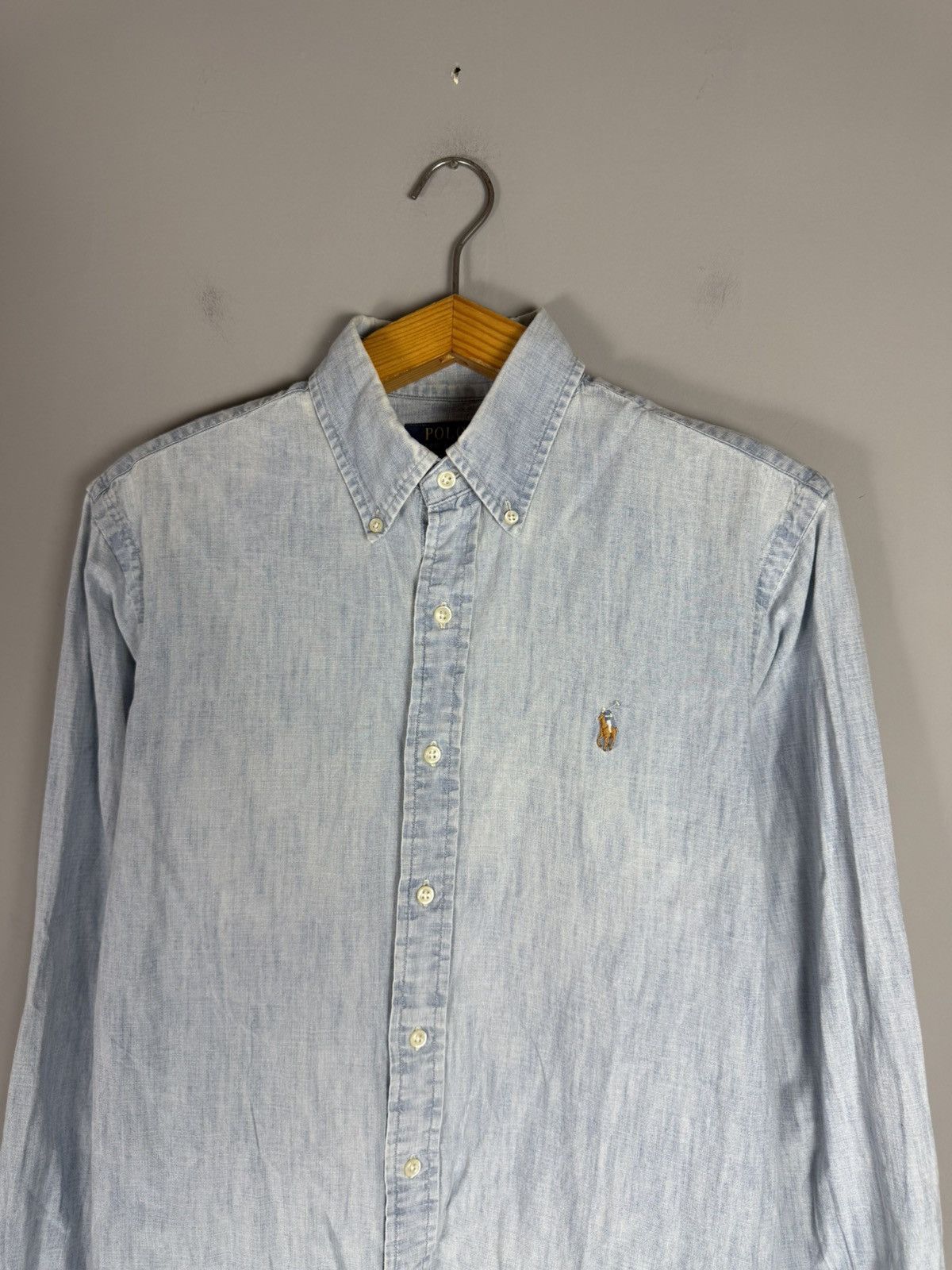 Polo Ralph Lauren Vintage Polo Ralph Lauren denim shirt Size US M / EU 48-50 / 2 - 2 Thumbnail