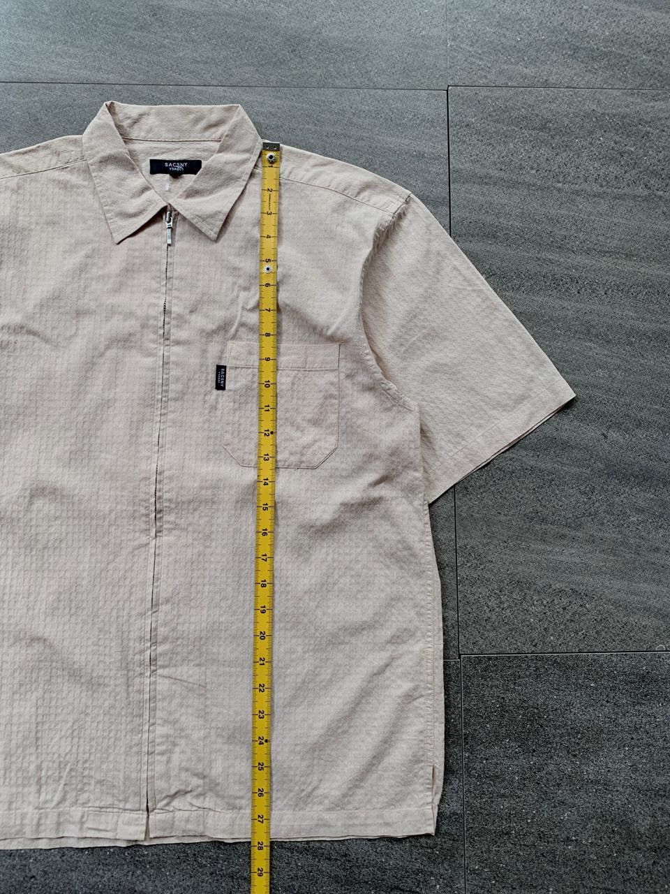 Yohji Yamamoto FREE TAX! Ysaccs Zip Up Textured SS Shirt Size US L / EU 52-54 / 3 - 12 Thumbnail