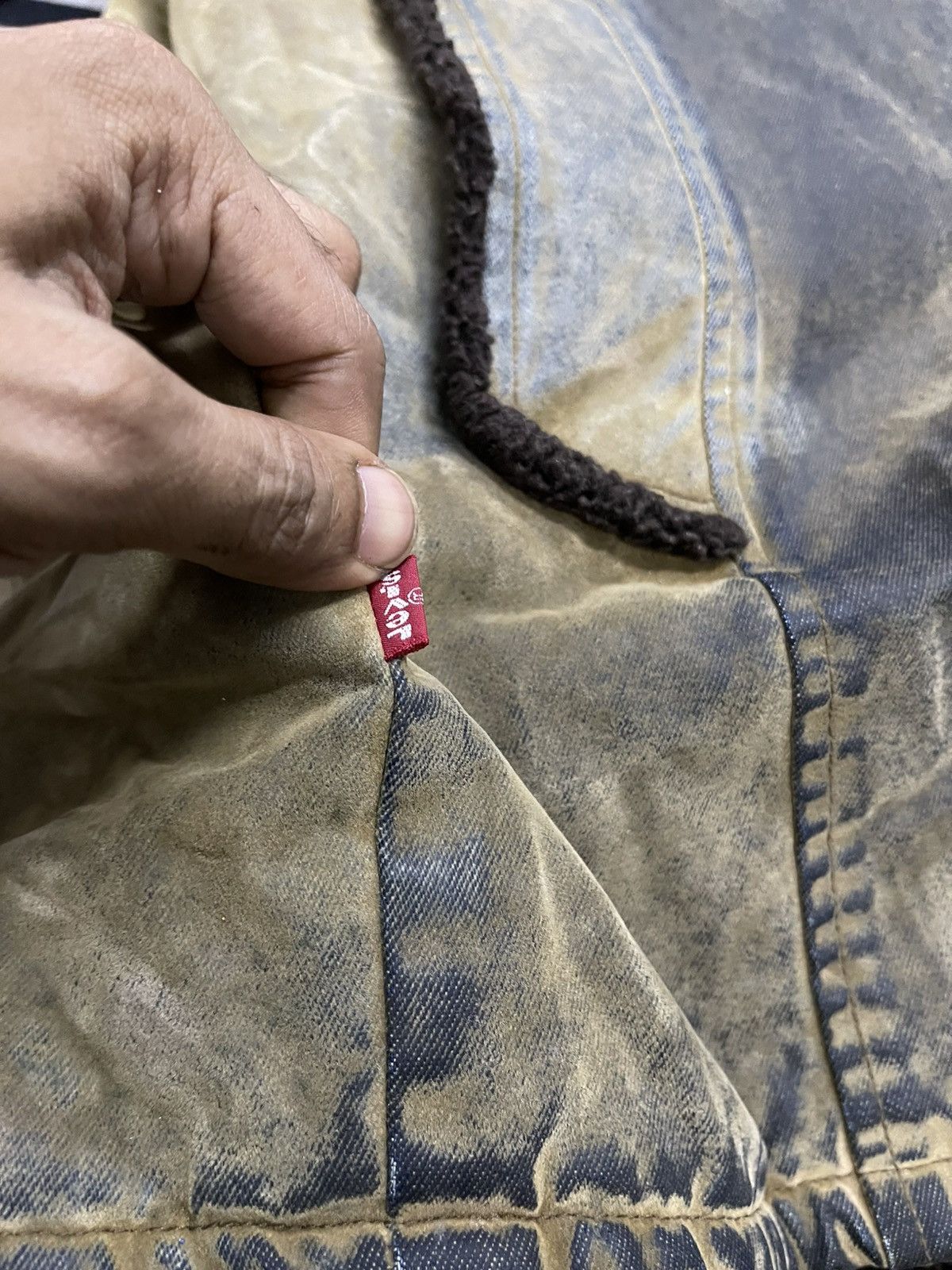 Levi's Vintage Clothing VINTAGE LEVIS HEAVY SHERPA JACKET RARE Size US L / EU 52-54 / 3 - 17 Thumbnail