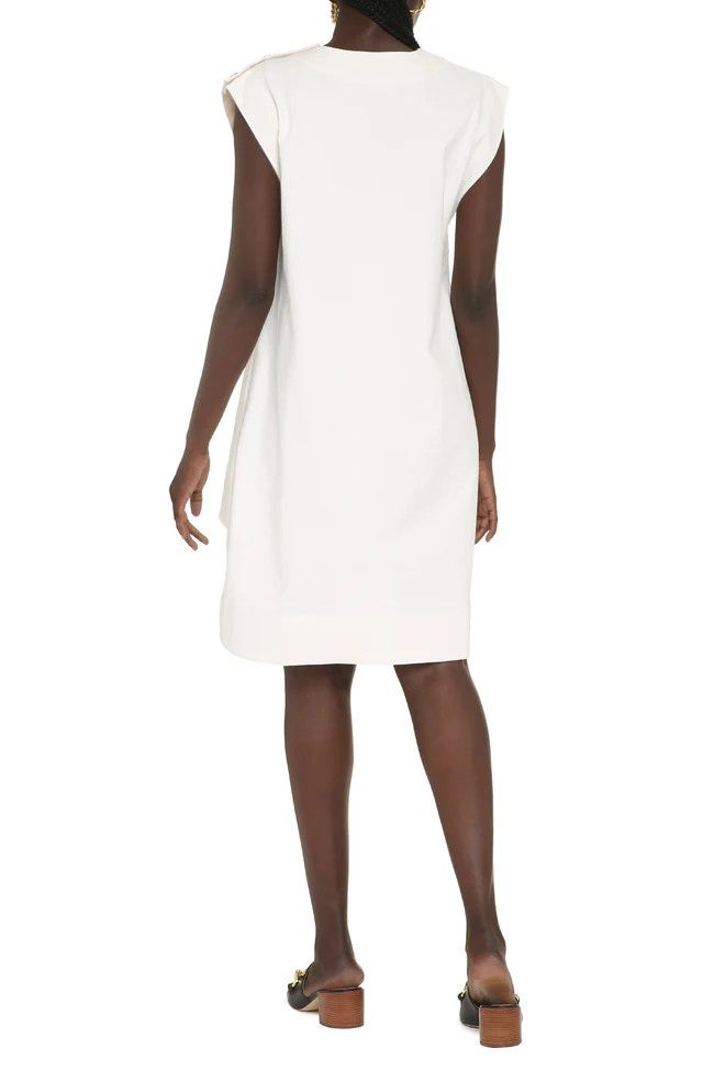 Jil Sander o1y0925 Sleeveless Mini Dress in White Size XS / US 0-2 / IT 36-38 - 4 Thumbnail