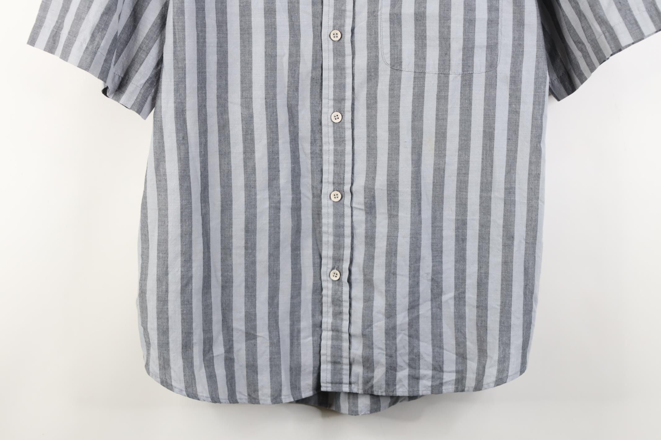 Vintage Vintage 90s Streetwear Block Short Sleeve Button Down Shirt Size US L / EU 52-54 / 3 - 3 Thumbnail