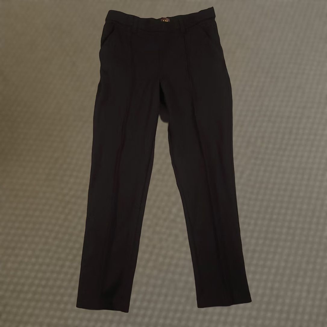 Lee Lee Comfort Pants Pull On Womens 10 Black Stretch Waistband Chino Straight Leg Size 32" / US 10 / IT 46 - 1 Thumbnail