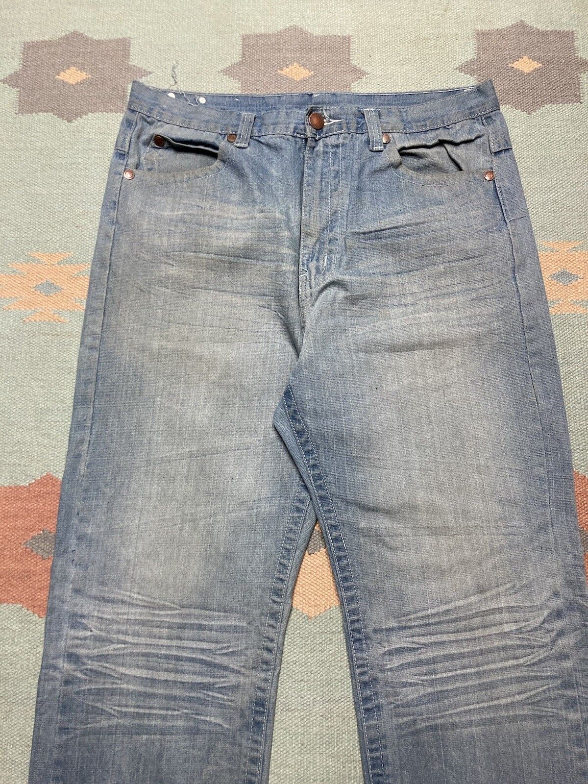 Vintage Vtg y2k baggy jeans embroidered Brooklyn xpress grunge 34x34 Size US 34 / EU 50 - 7 Thumbnail