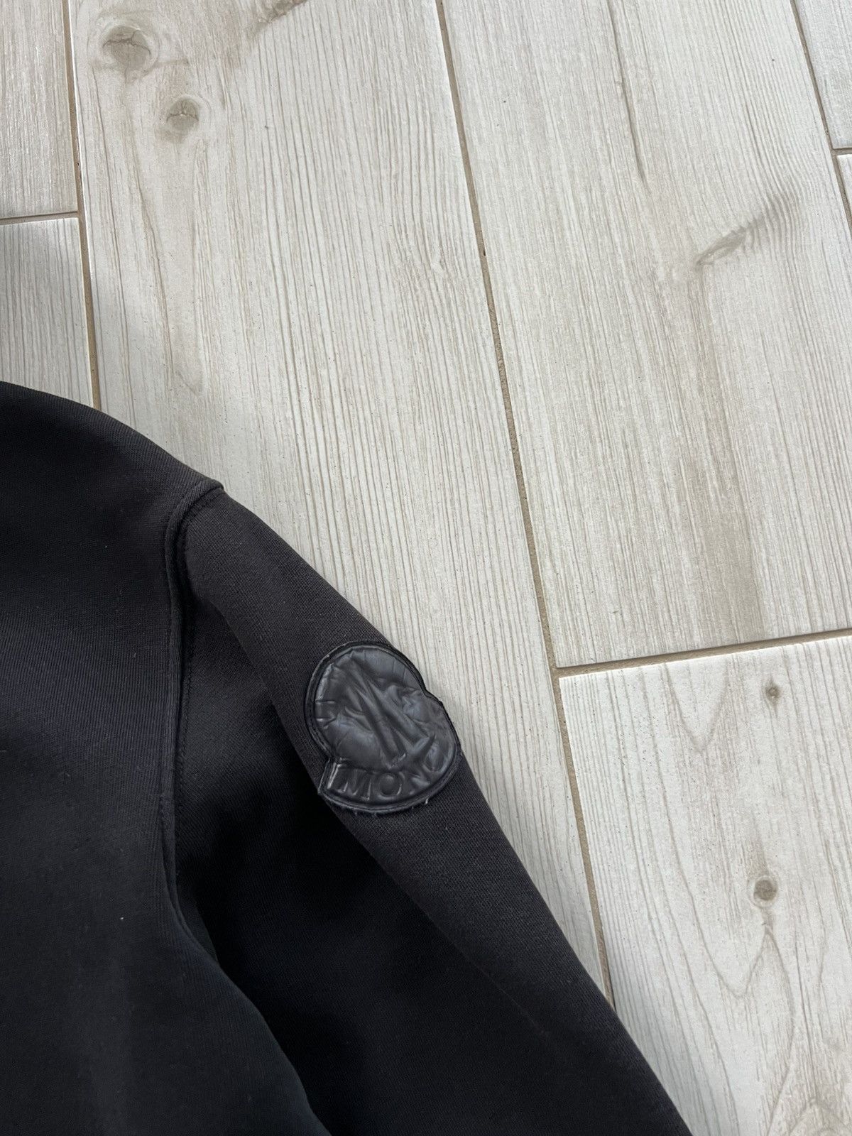 Moncler MONCLER Black Hoodie Same But Different Big Logo Patch Size US S / EU 44-46 / 1 - 13 Thumbnail