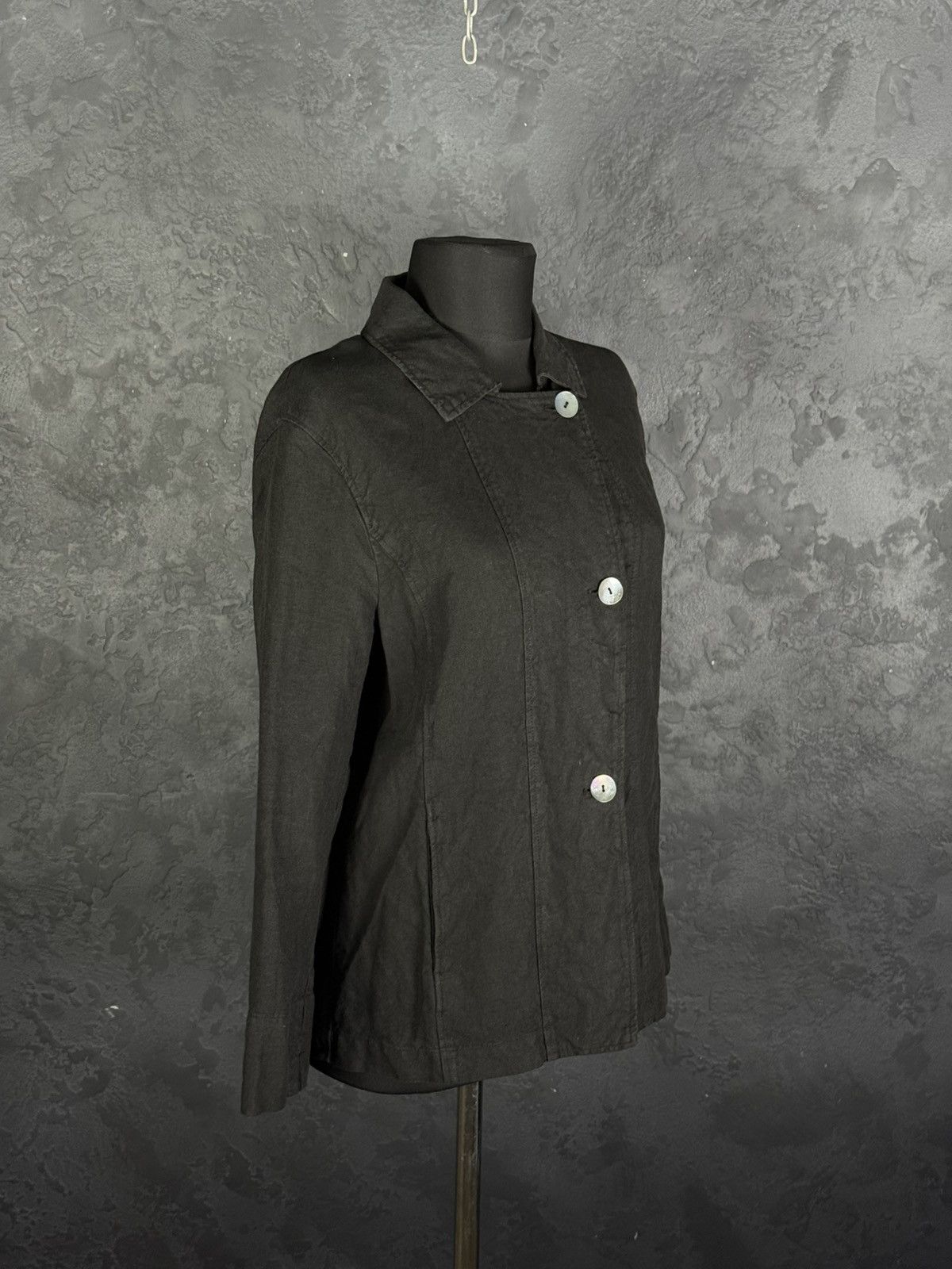 OSKA OSKA Black Light Linen Twill Button Front Jacket Sz1 Regular Size S / US 4 / IT 40 - 9 Thumbnail