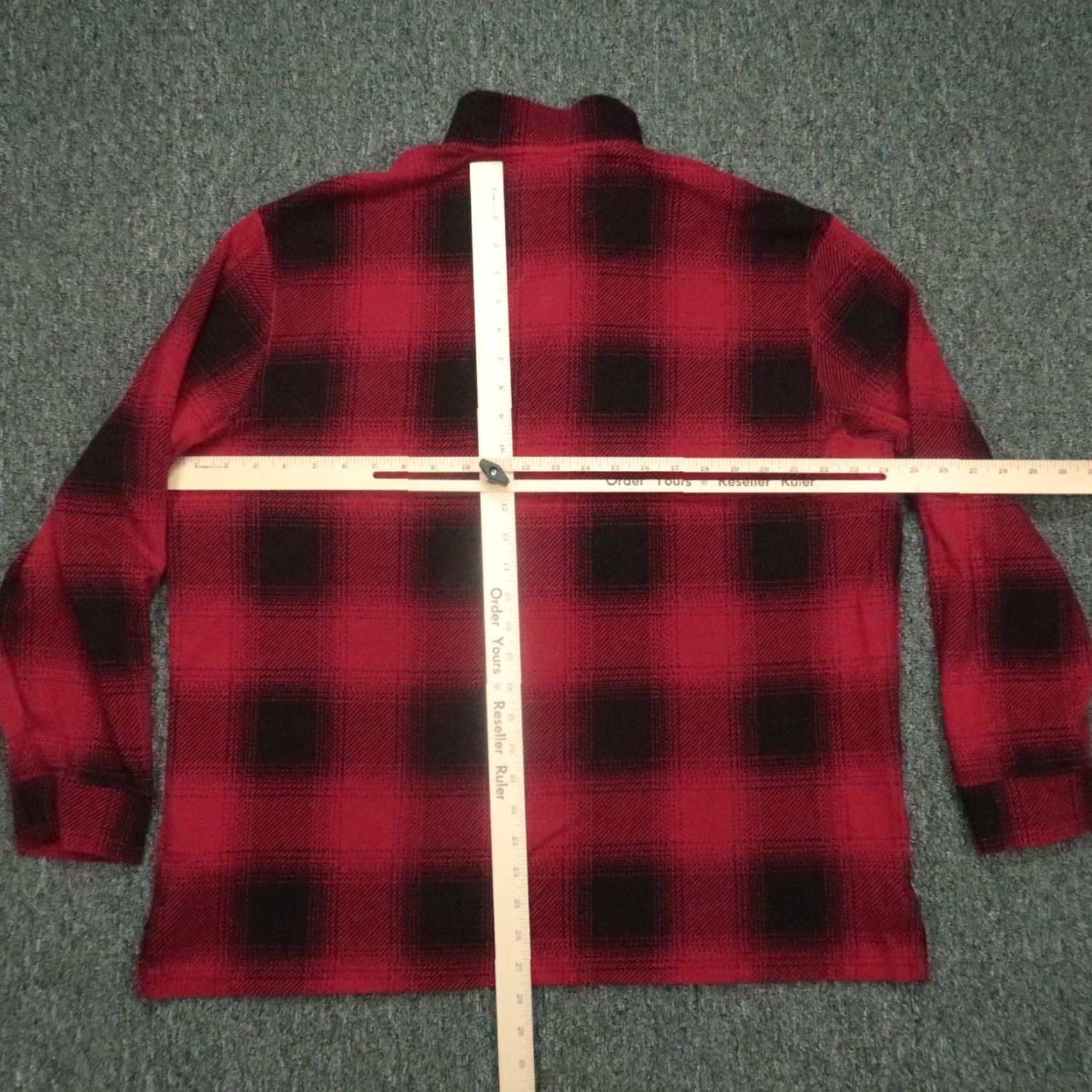 Polo Ralph Lauren Polo Ralph Lauren Pullover Sweater XL Red Buffalo Plaid 1/4 Zip Long Sleeve Mens Size US XL / EU 56 / 4 - 5 Thumbnail